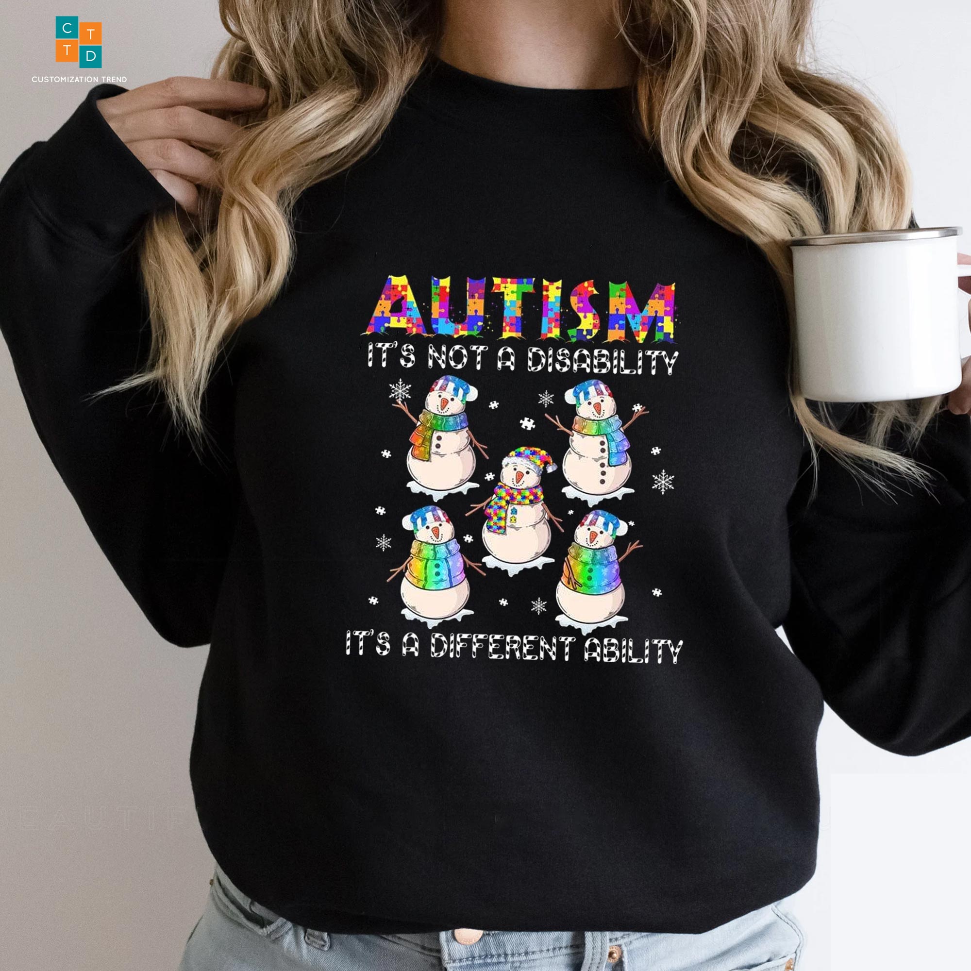 Autism It’s Not A Disability Hoodie, Shirt