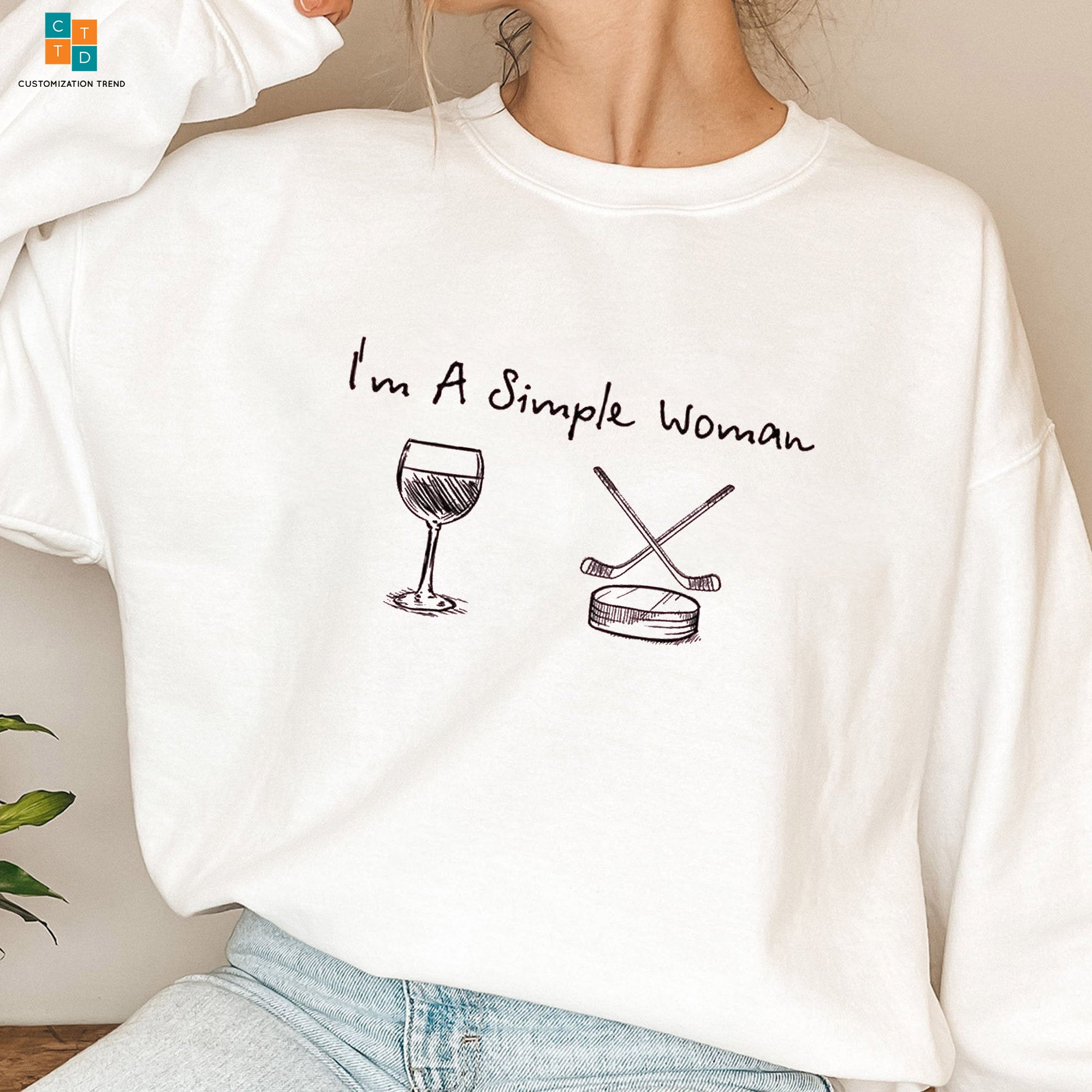 I’m A Simple Woman Wine Gofl Hoodie, Shirt