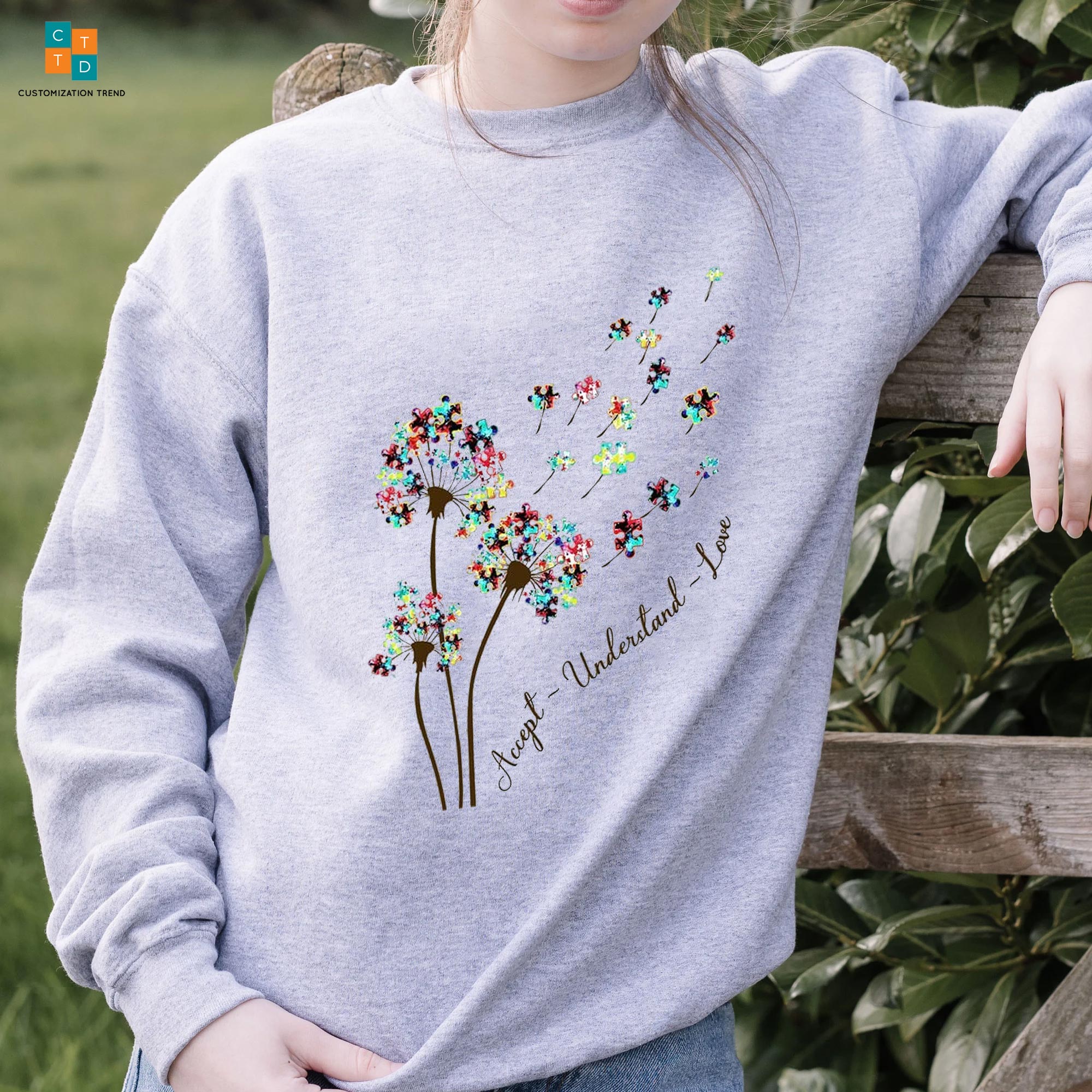 Accept Understand Love Dandelion Autism Awareness Hoodie, Shirt