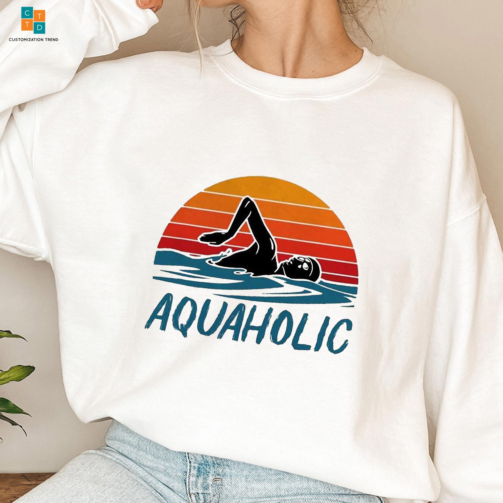 Awaholic Swimming Hoodie, Shirt