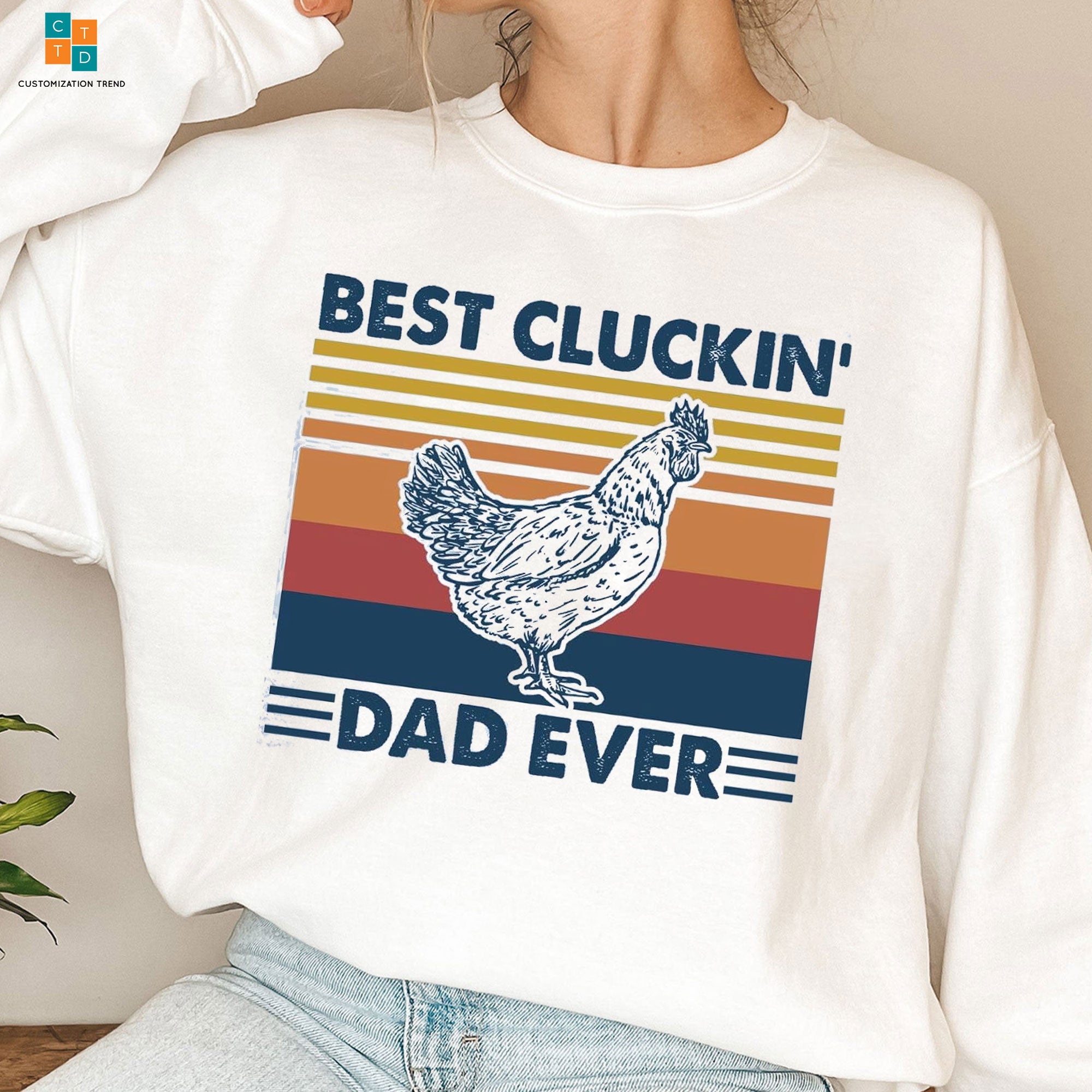 Best Cluckin Dad Ever Farmer Hoodie, Shirt