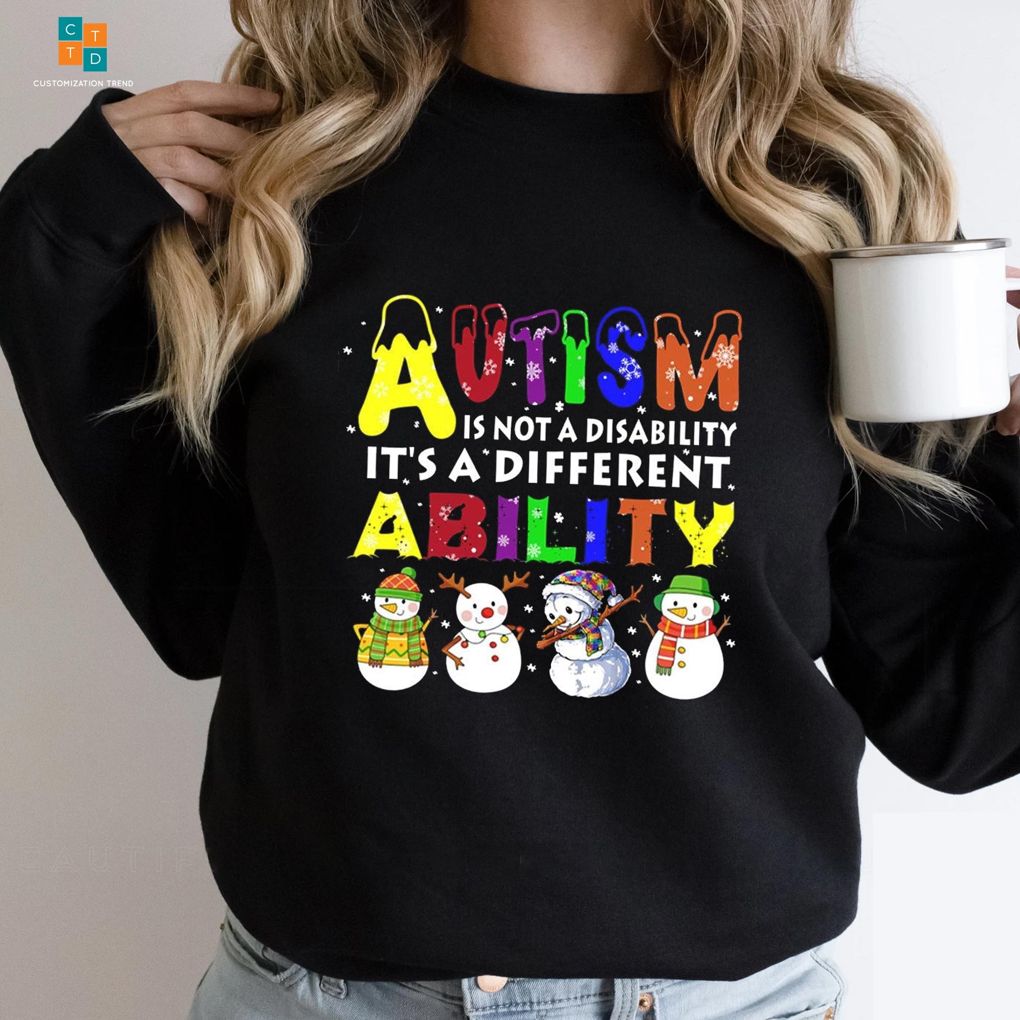 Autism Is Not A Disability It’s A Different Ability Autism Awareness Hoodie, Shirt