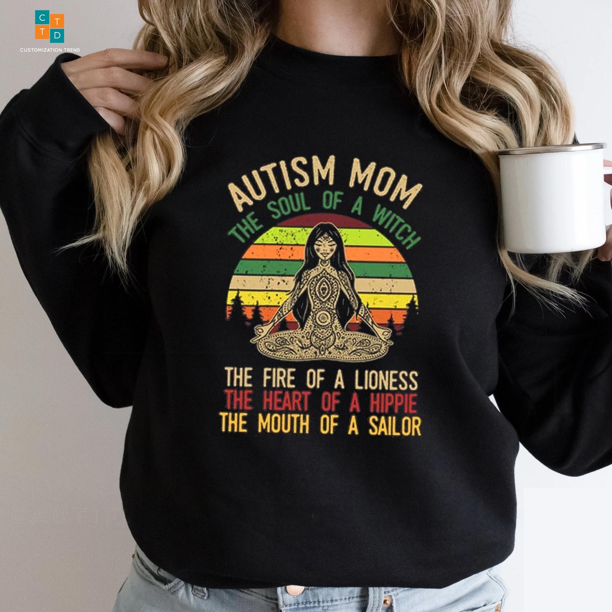 Autism Mom The Soul Of The Witch Hippie Hoodie, Shirt