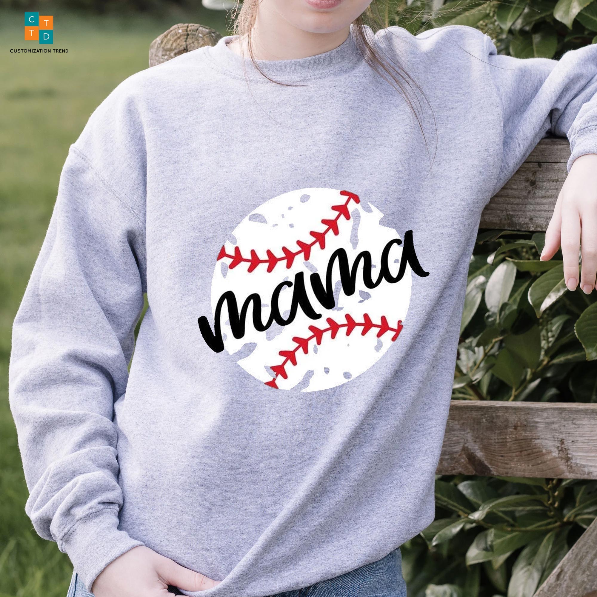 Baseball Mama Hoodie, Shirt