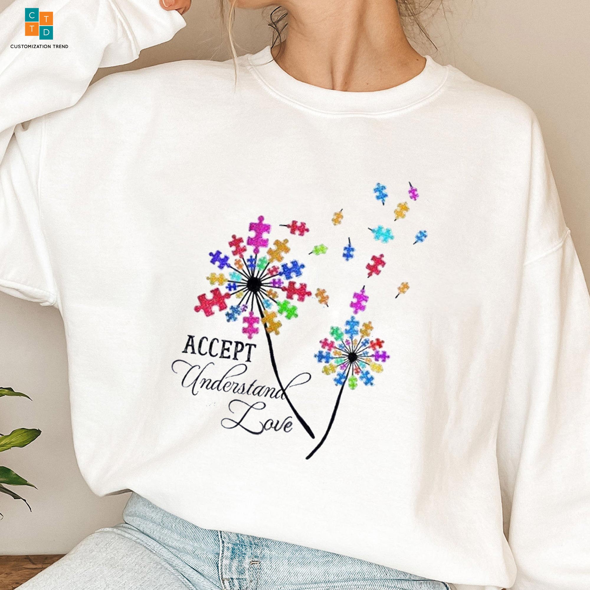 Accept Understand Love Autism Awareness Hoodie, Shirt