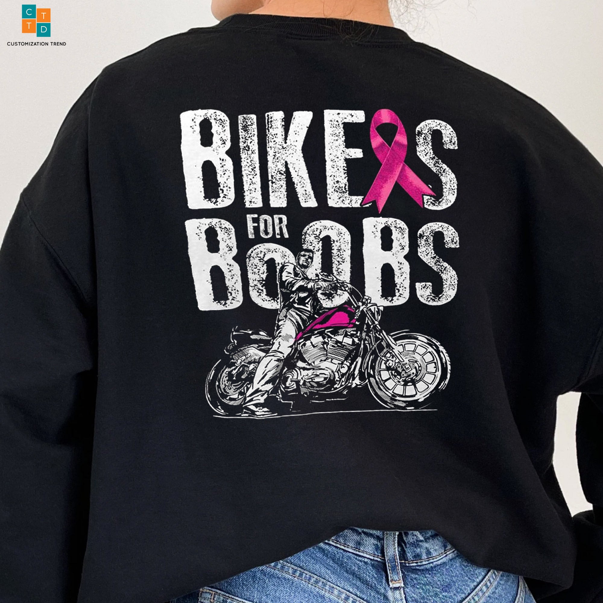 Bikes For Boobs Breast Cancer Awareness Hoodie, Shirt