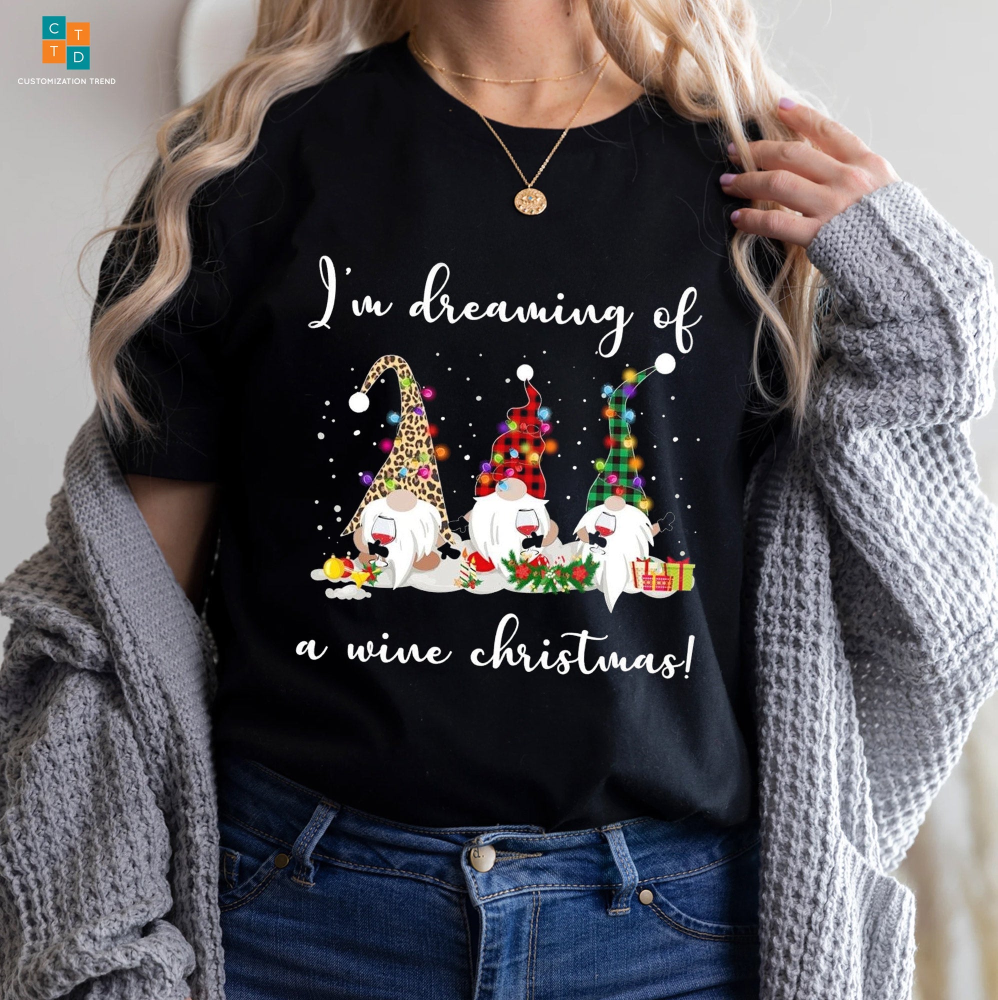 I’m Dreaming Of A Wine Christmas Gnome Hoodie, Shirt