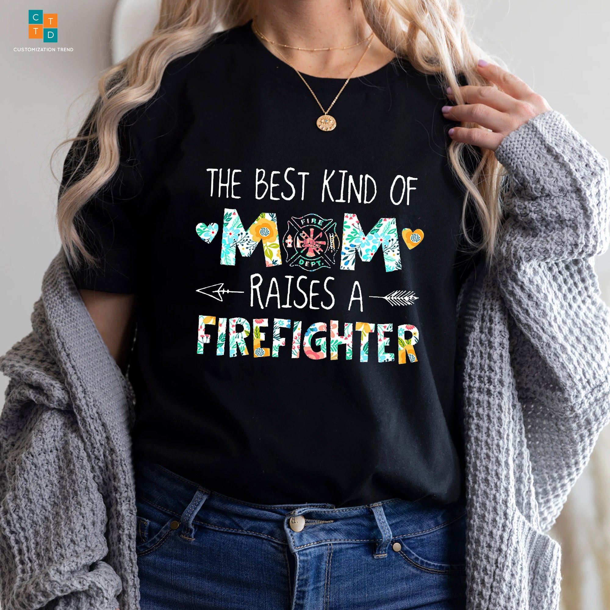 Best Kind Of Mom Raise A Firefighter Hoodie, Shirt