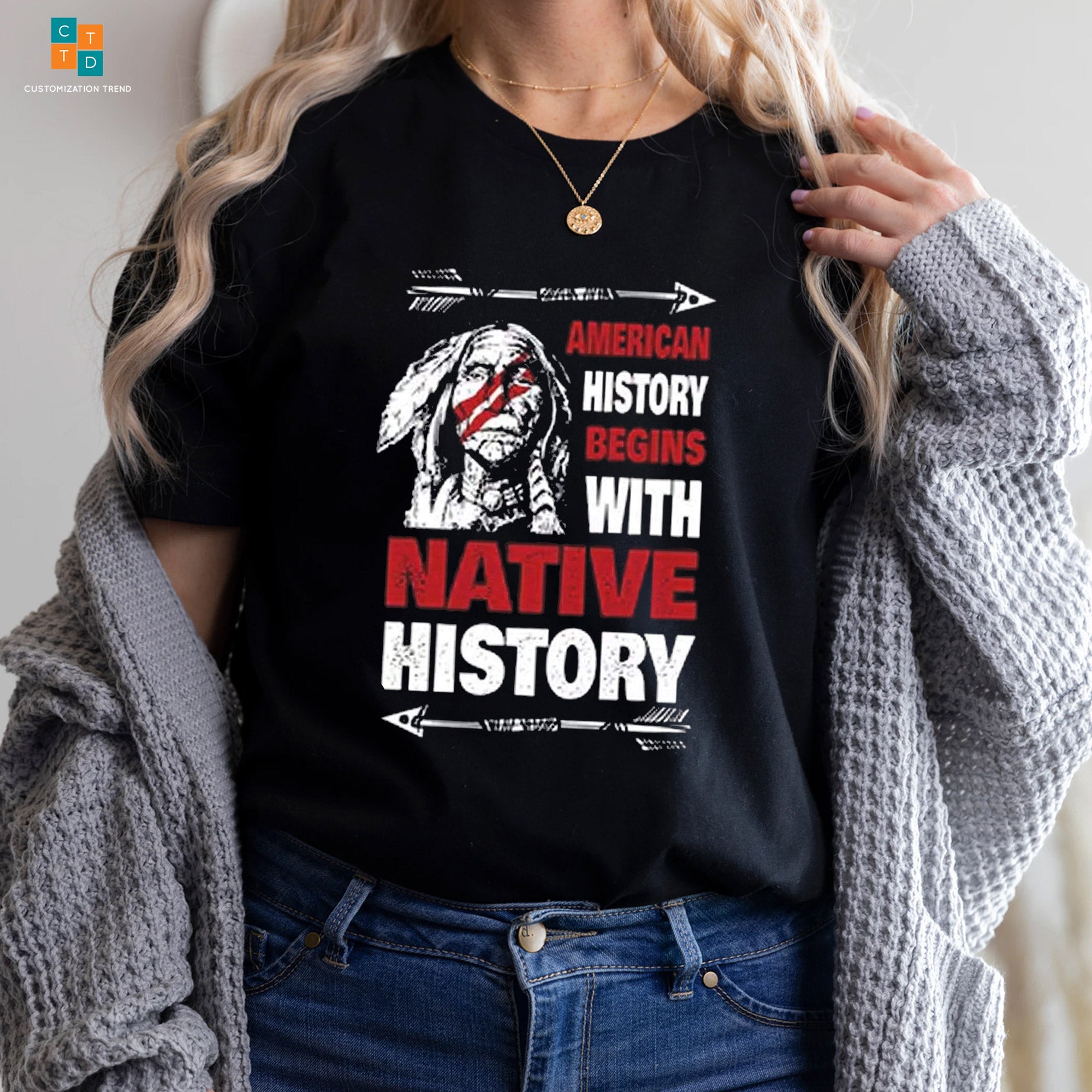 American History Begins With Native History Indigenous Hoodie, Shirt