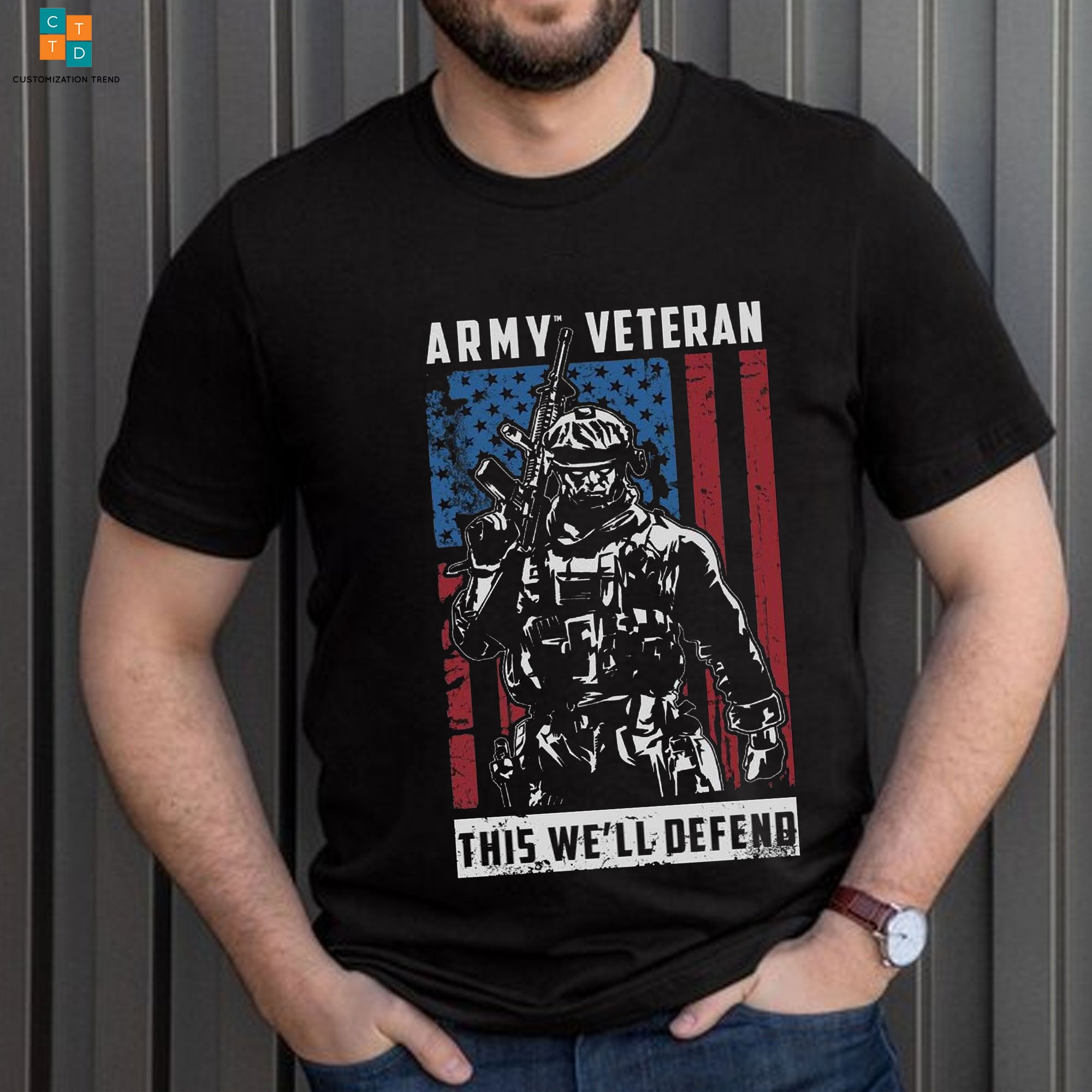 Army Veteran This We’ll Defend Hoodie, Shirt