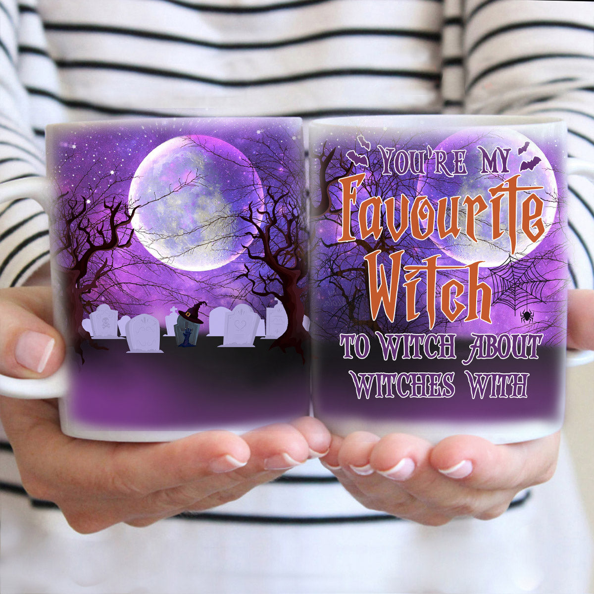 PersonalizedYou’re My Favorite Witch To Witch About Witches With Mug , Custom Friend , Bestie , Sister Mug