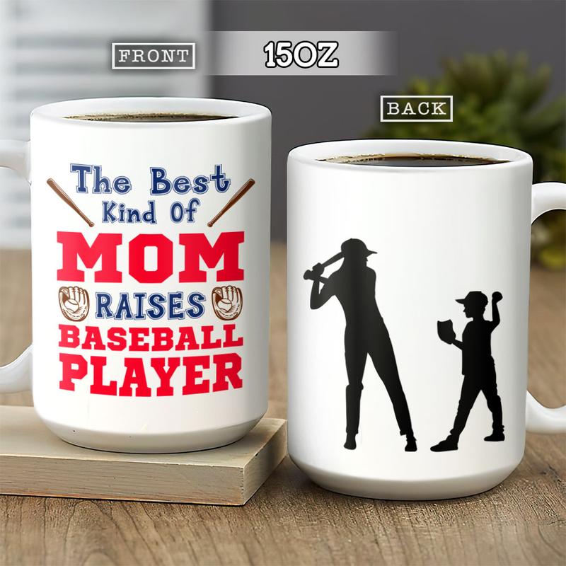 Personalized  Baseball Mom The Best Kind Of Mom Raises Baseball Player Mug , Custom Mother , Mom Mug