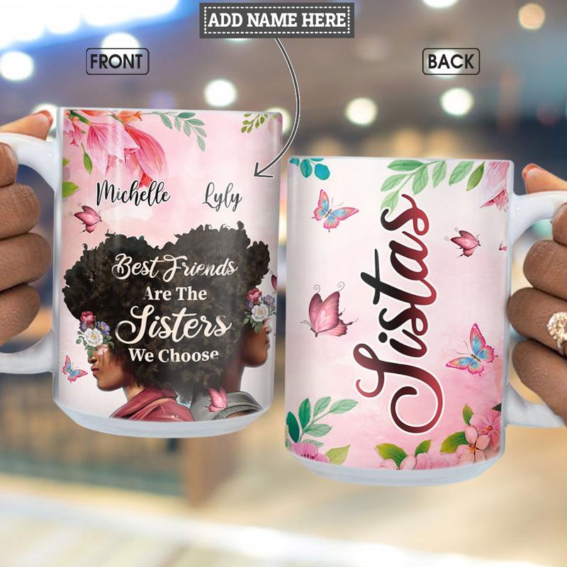 Personalized Best Bitches Another Year Of Bonding Over Alcohol Mug ,Custom Friend, Bestie, Sister Mug