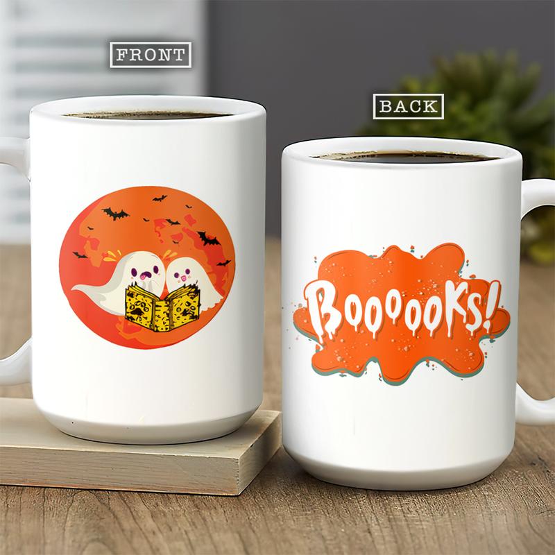 Personalized  Puns Boo Ghost Scary Pumpkin Trick Or Treat Halloween Mug , Custom Friend , Bestie , Sister Mug