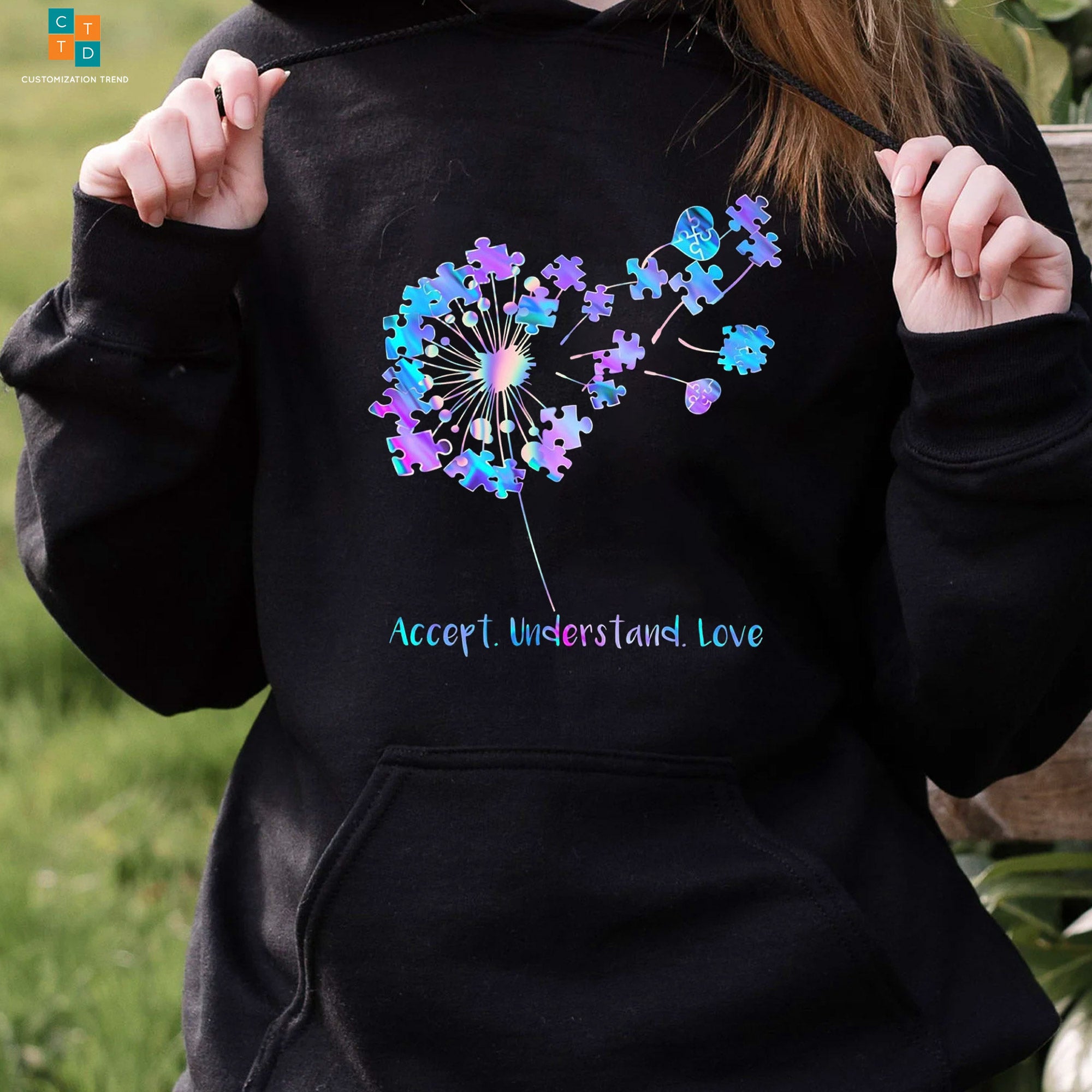 Accept Understand Love Autism Awareness Hoodie, Shirt