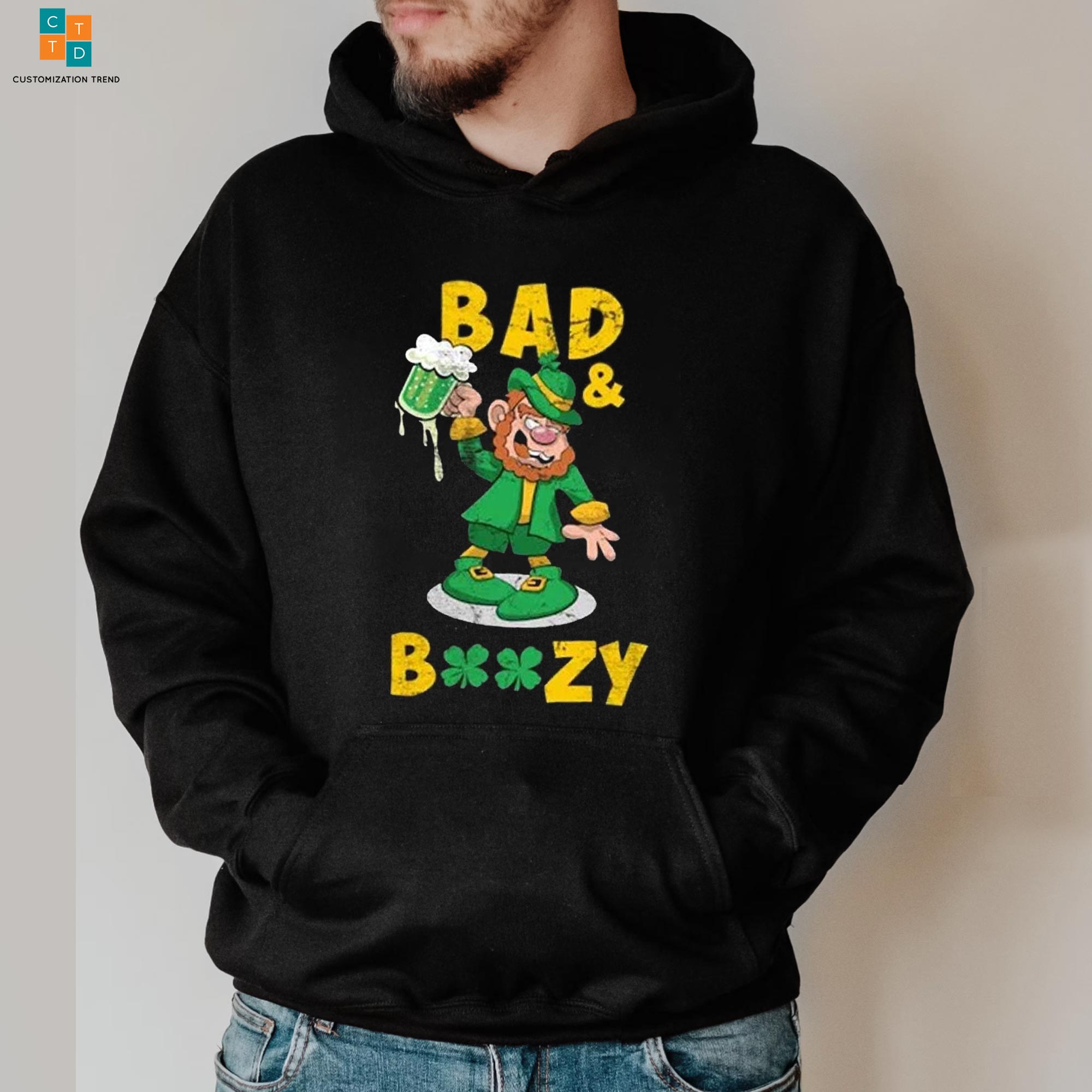 Bad Beezy St Patricks Day Hoodie, Shirt