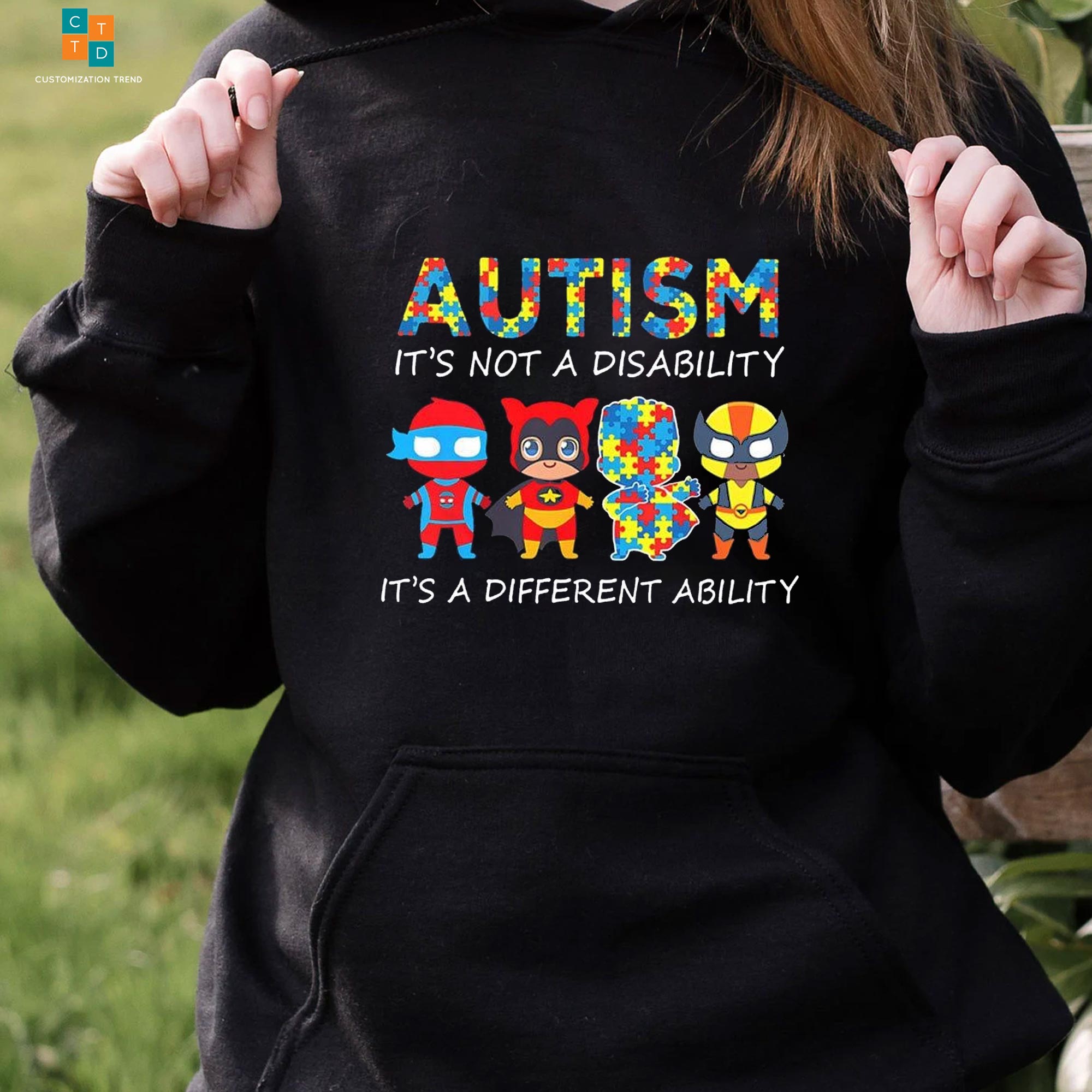 Autism Is Not A Disability It’s A Different Ability Autism Awareness Hoodie, Shirt