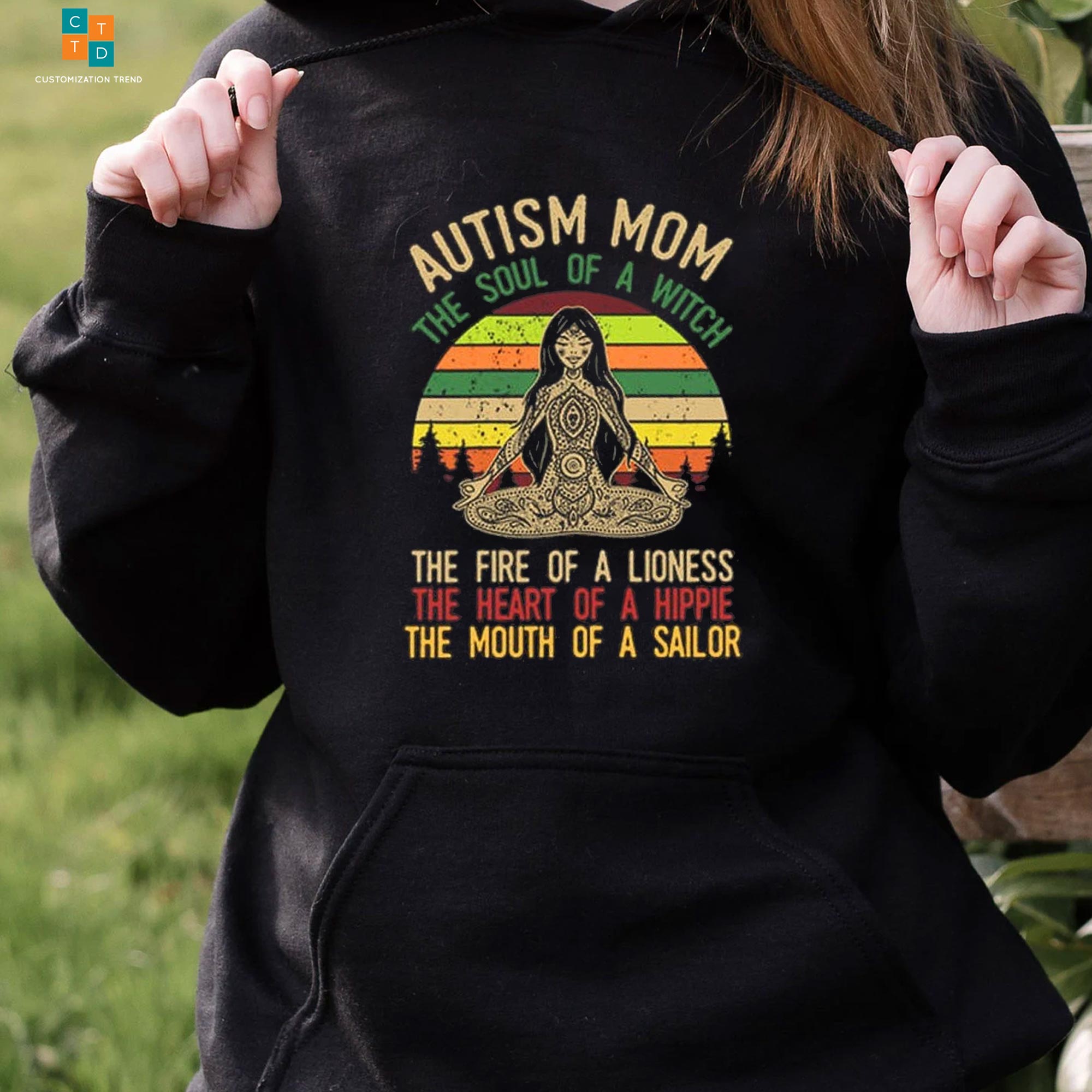 Autism Mom The Soul Of The Witch Hippie Hoodie, Shirt