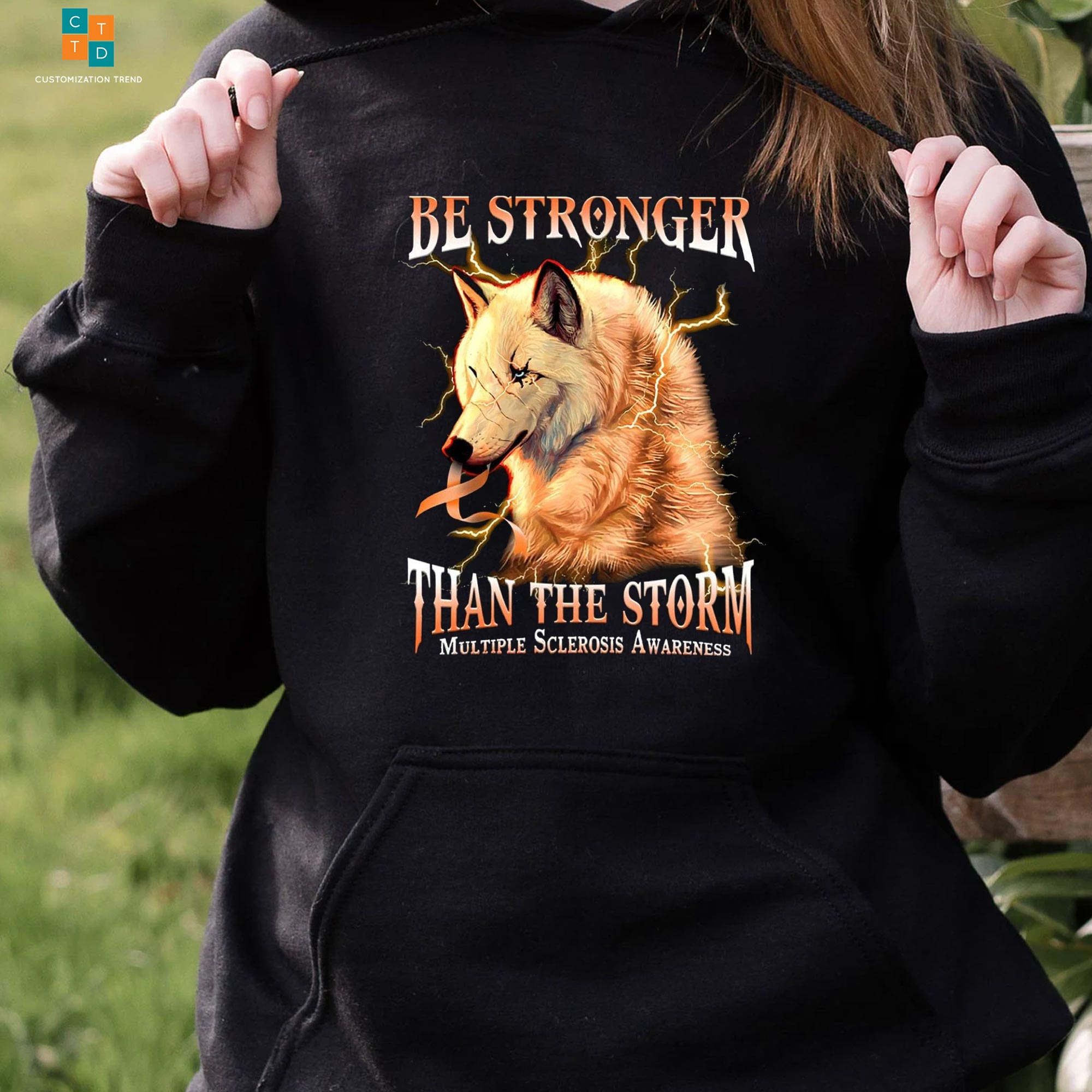 Be Stronger Than The Storm Multiple Sclerosis Awareness Hoodie, Shirt