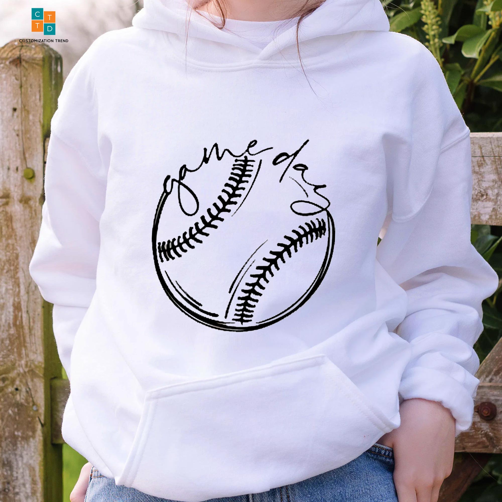 Baseball Game Day Hoodie, Shirt