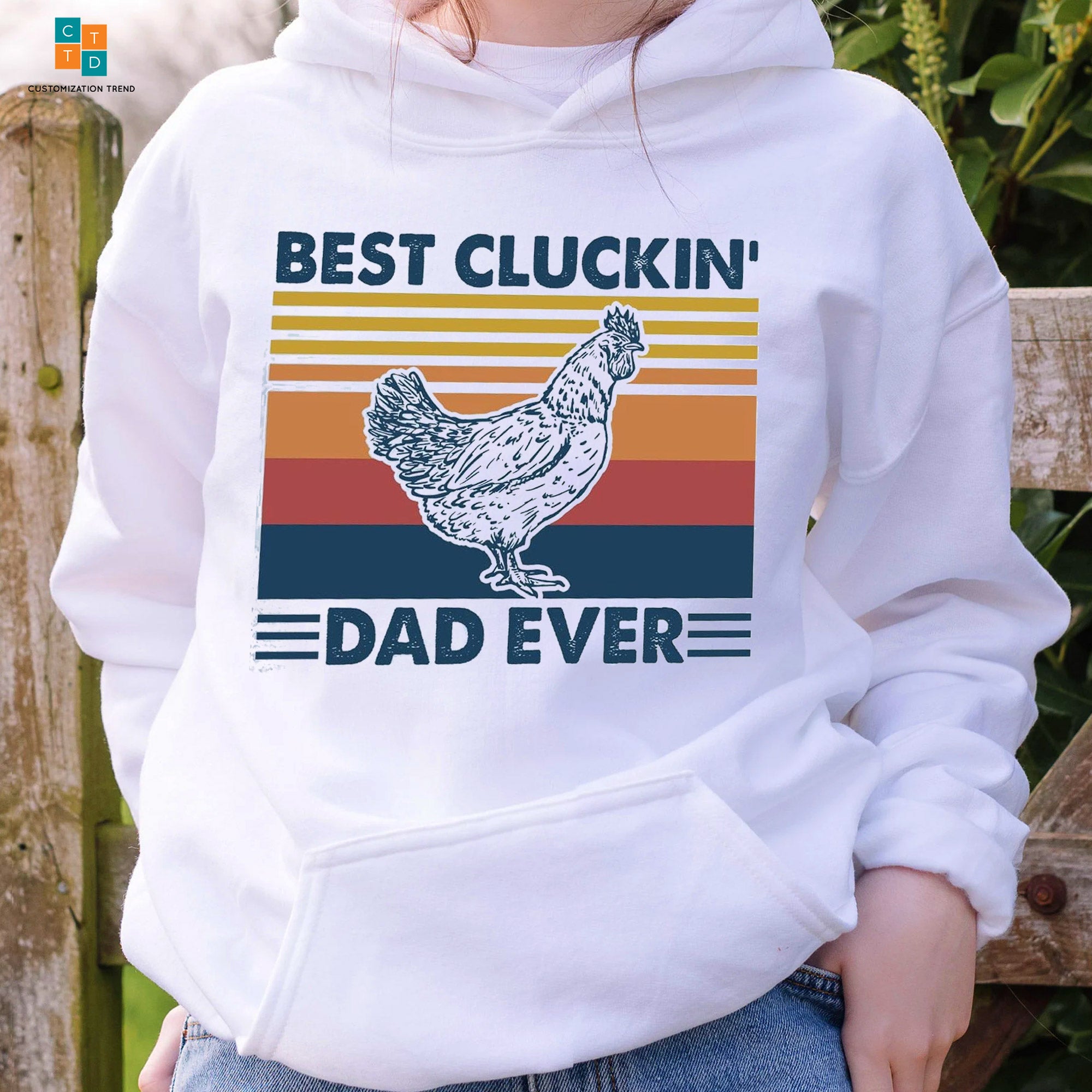 Best Cluckin Dad Ever Farmer Hoodie, Shirt