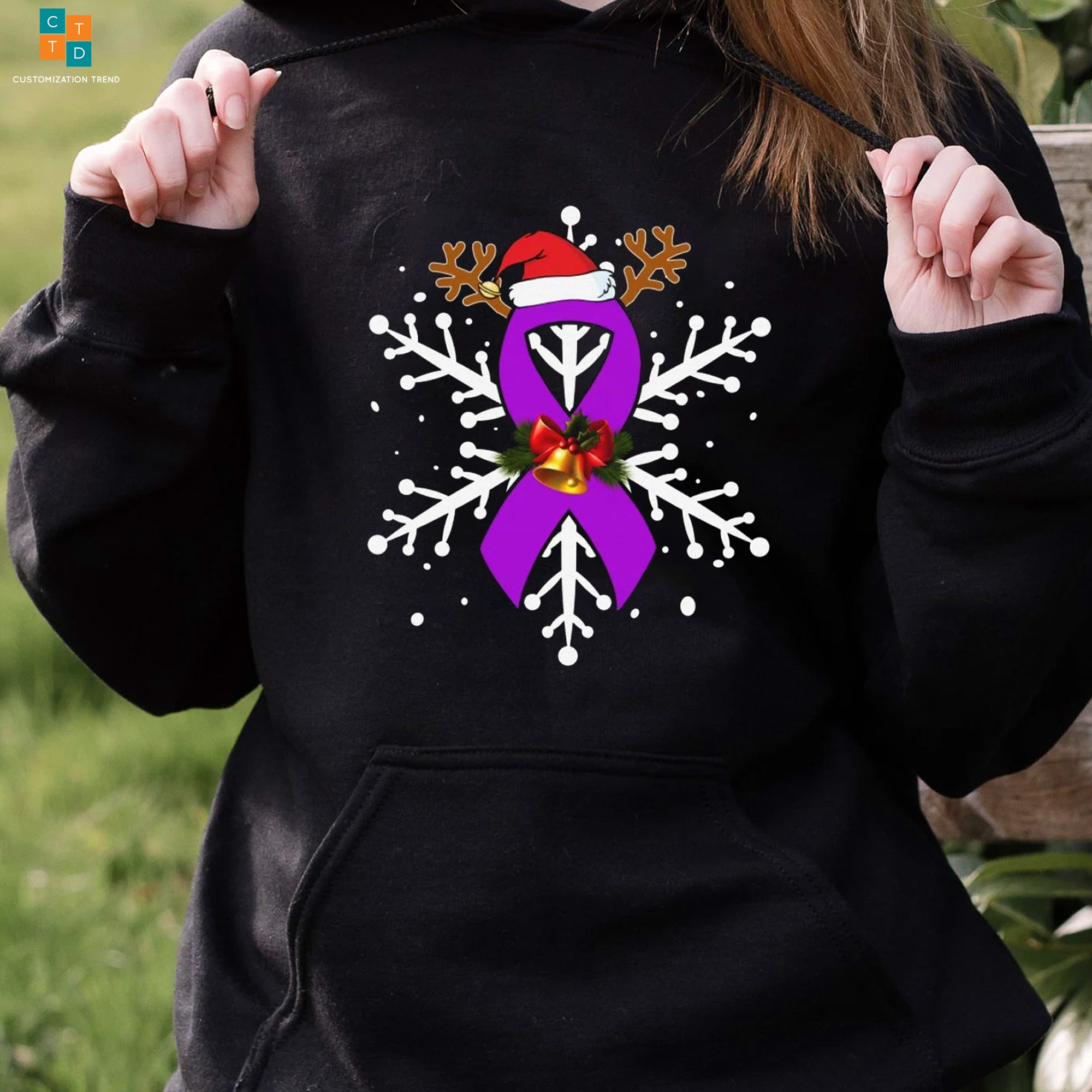 Alzheimer’s Awareness Snowflake Christmas Hoodie, Shirt