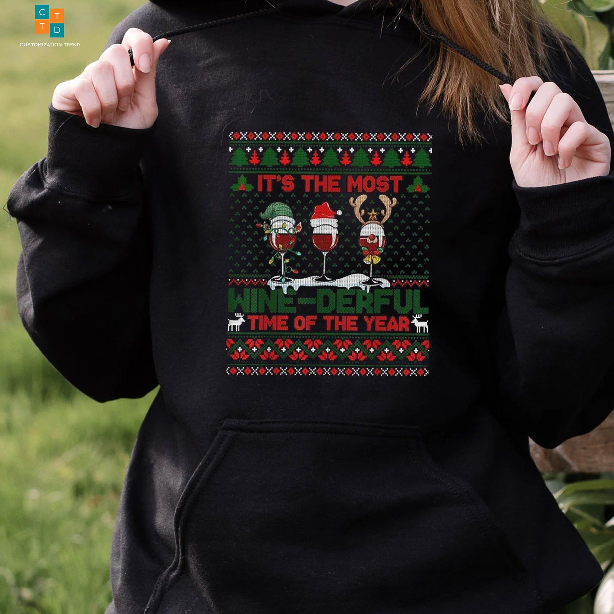 It’s The Most Wine – Derful Time Of The Year Hoodie , Shirt