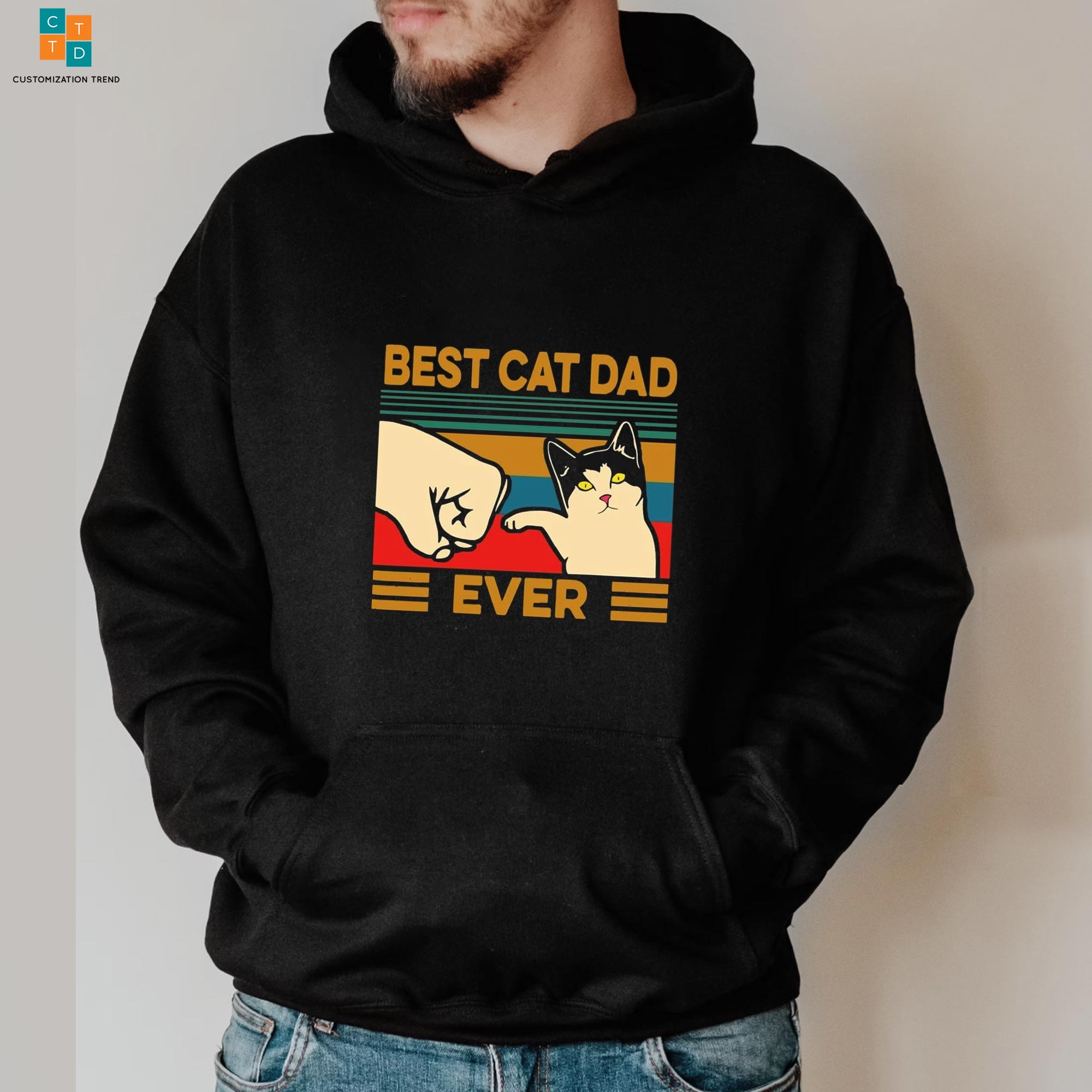 Best Cat Dad Ever Cat Lover Hoodie, Shirt