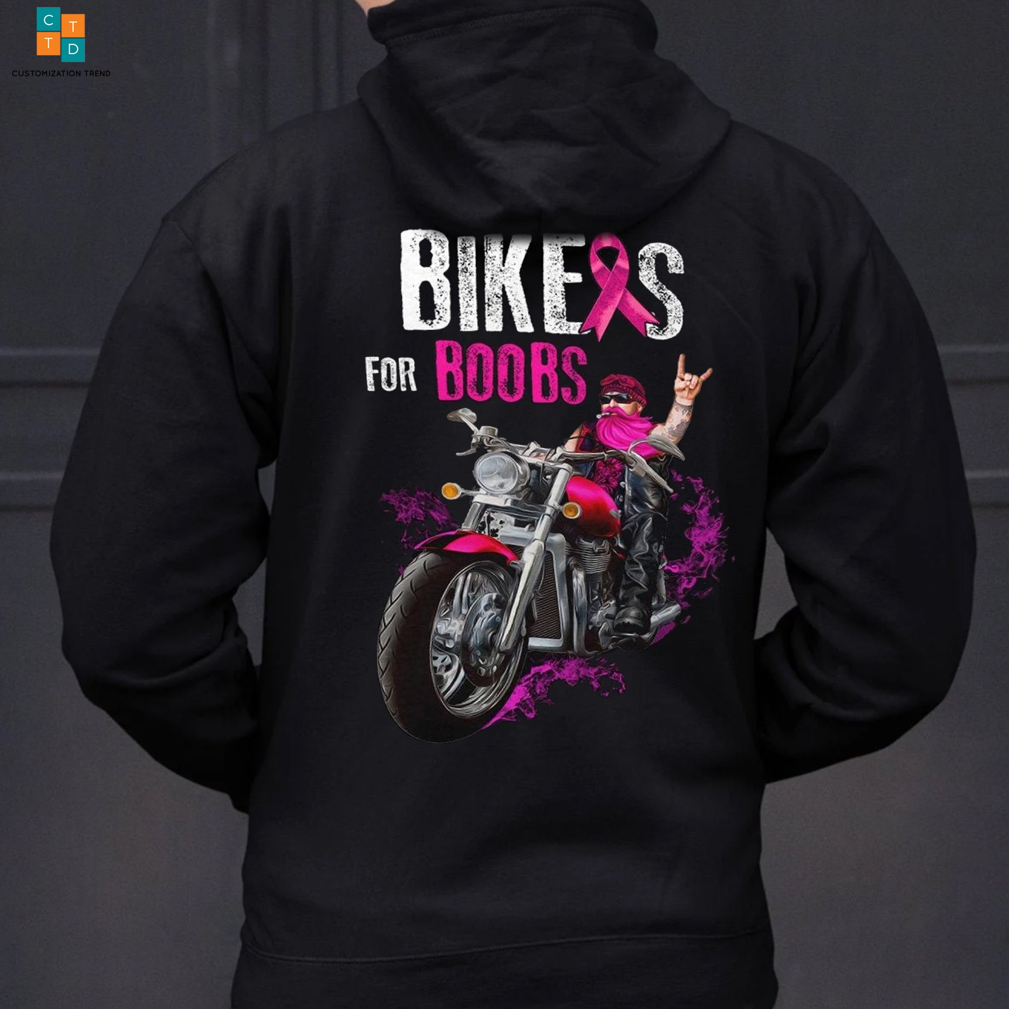 Bikes For Boobs Breast Cancer Awareness Hoodie, Shirt