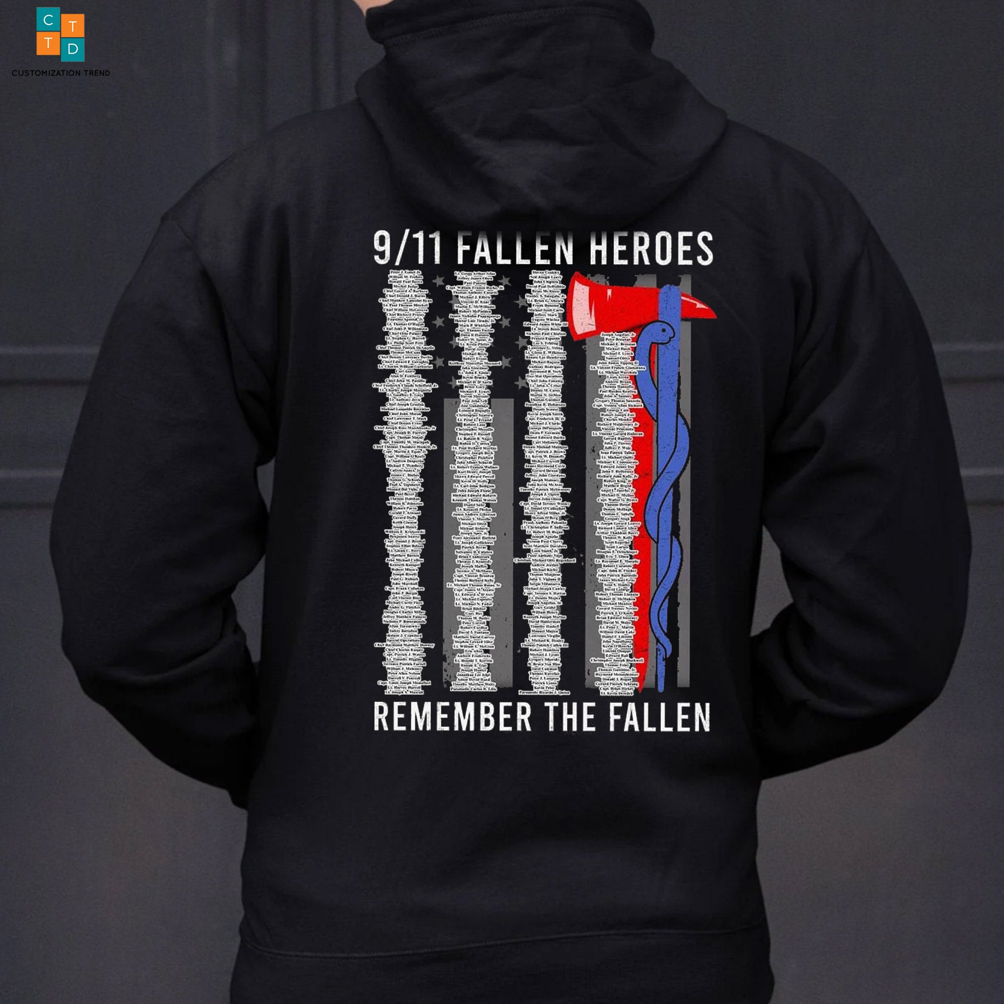 9/11 Fallen Heroes Remember The Fallen Fireman Hoodie, Shirt