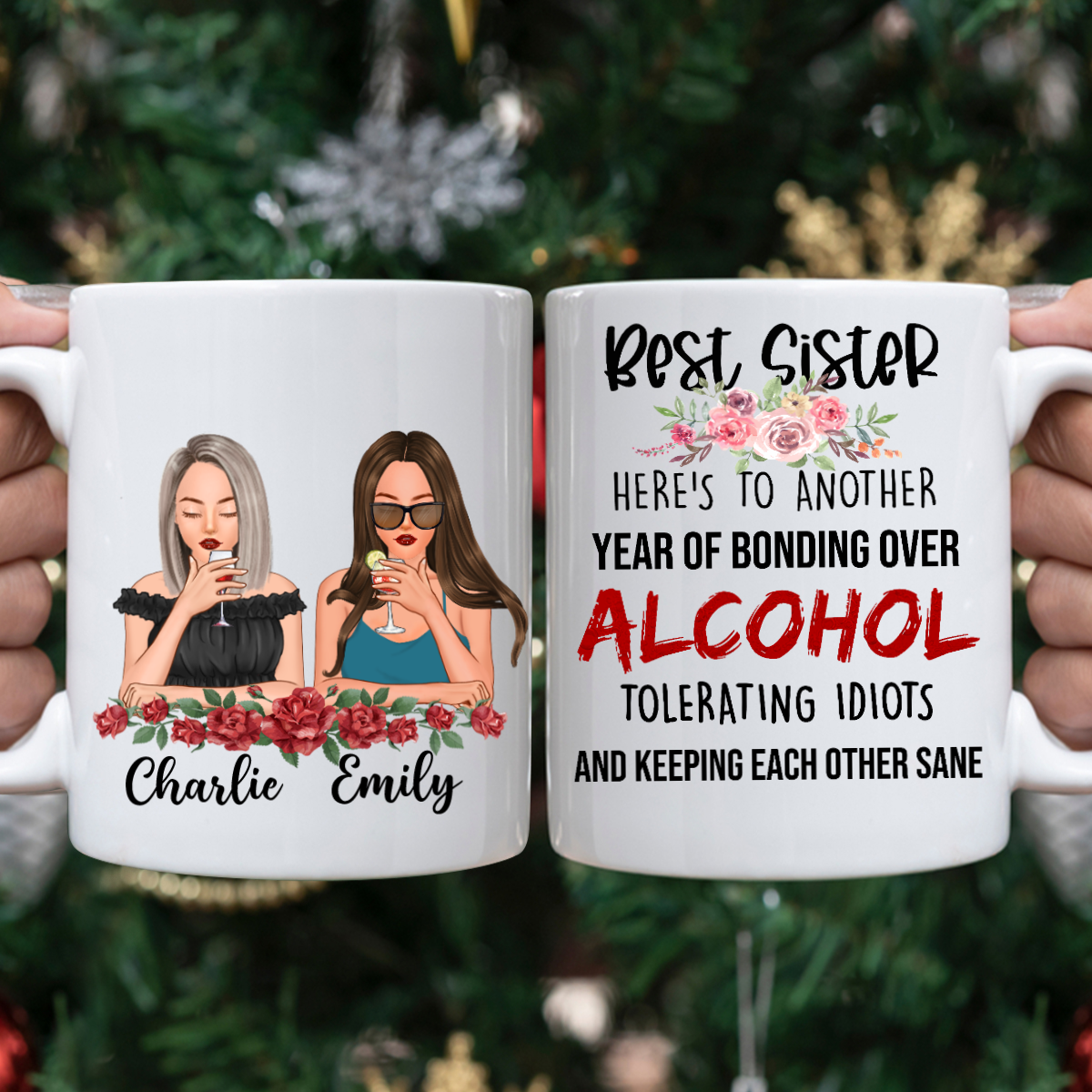 Personalized Best Partners In Crime Uncle And Kids Mug , Custom Friend , Bestie , Sister Mug