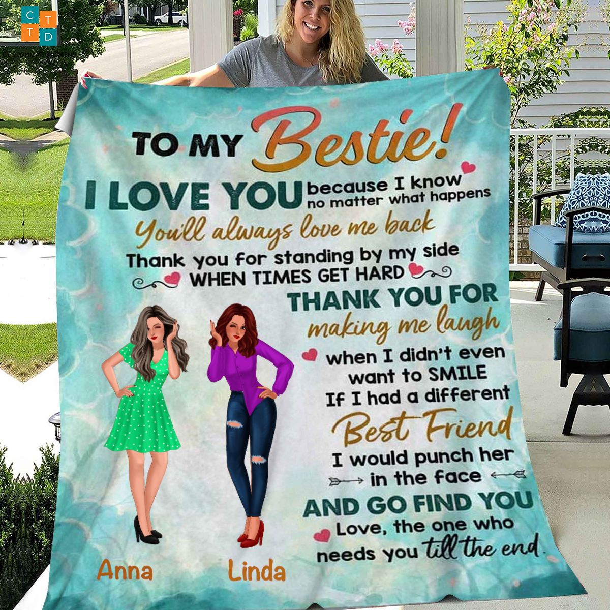 Personalized A Crowded Camper Is Better Than An Empty Castle  Blanket , Custome Friend Blanket