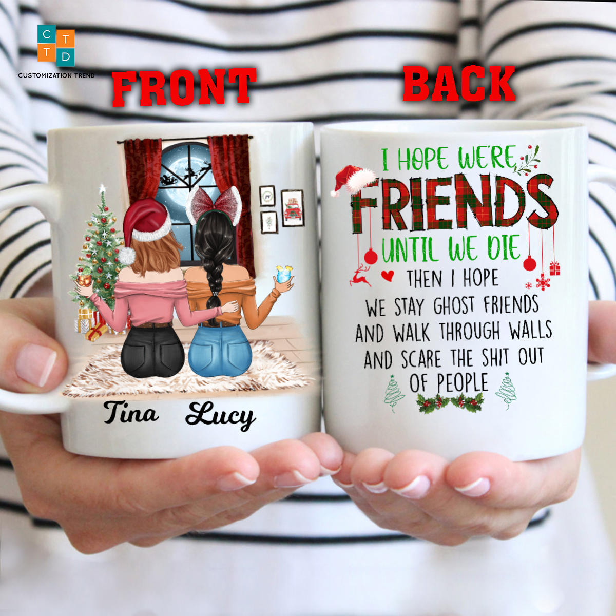 Personalized  I Hope We Are Friends Until We Die Mug , Custom Friend , Bestie , Sister Mug