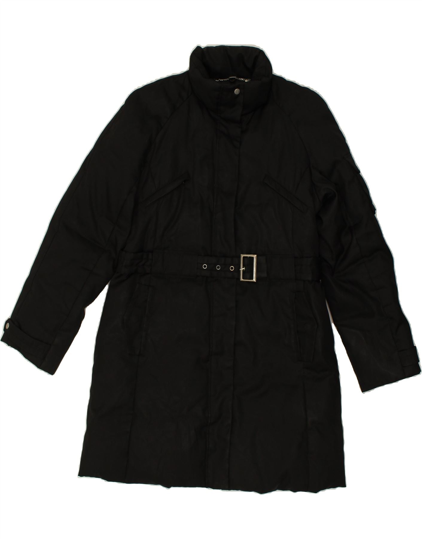 image of TRUSSARDI Womens Padded Coat IT 48 XL Black Polyester