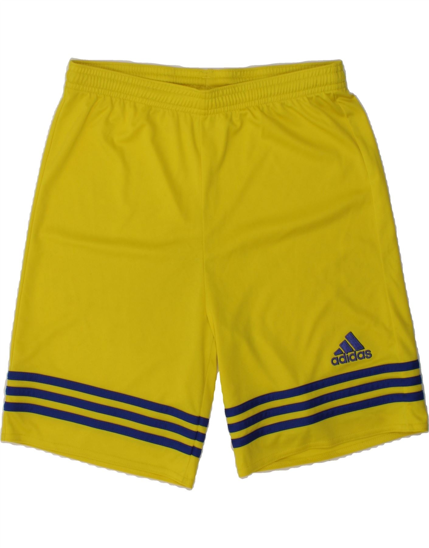 ADIDAS Boys Graphic Sport Shorts 13-14 Years XL  Yellow Polyester