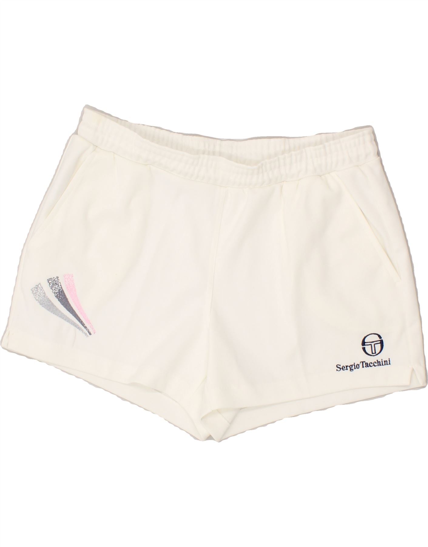 image of SERGIO TACCHINI Womens Sport Shorts IT 54 3XL White Polyester
