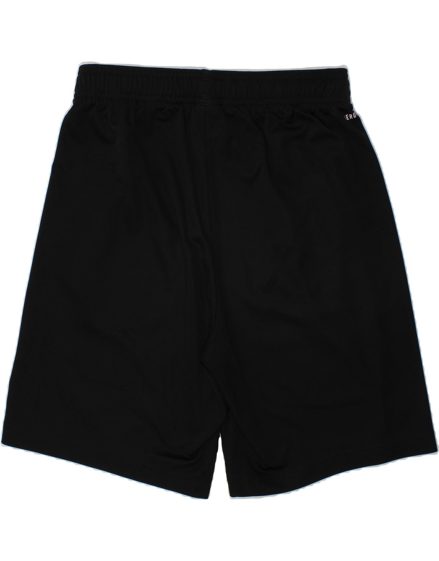 ADIDAS Boys Aeroready Graphic Sport Shorts 13-14 Years Black Polyester