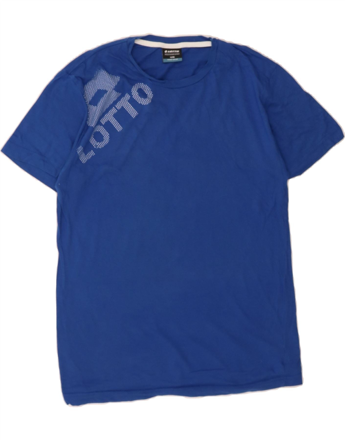 image of LOTTO Mens Graphic T-Shirt Top IT 48 Medium Blue Cotton