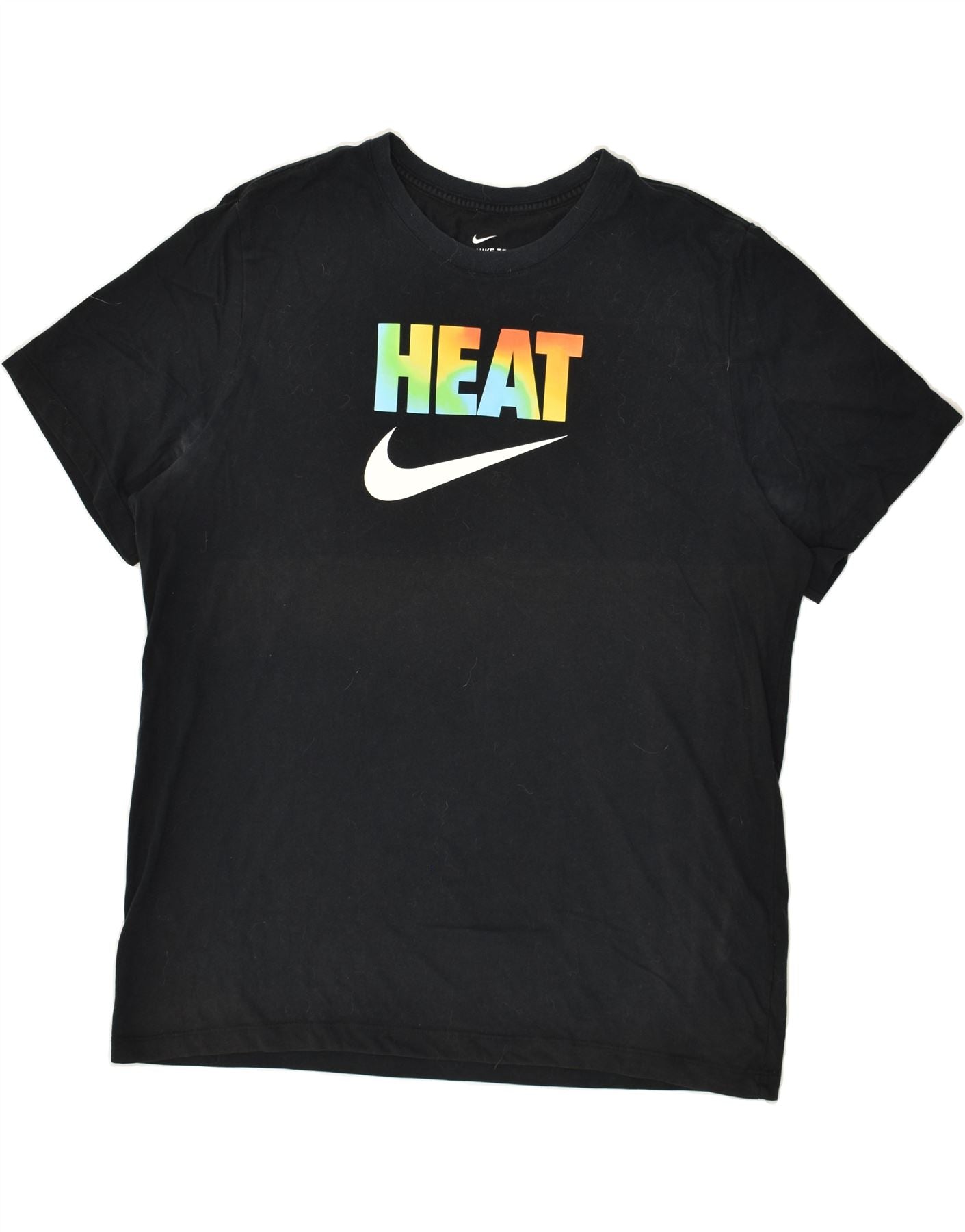 image of NIKE Mens Dri Fit Graphic T-Shirt Top XL Black Cotton