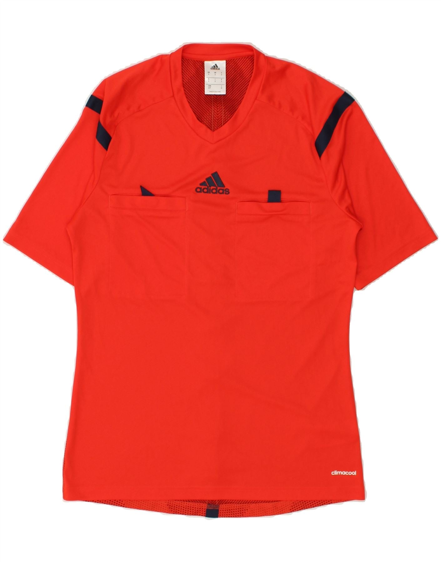 image of ADIDAS Mens Climacool Graphic T-Shirt Top Small Red Polyester