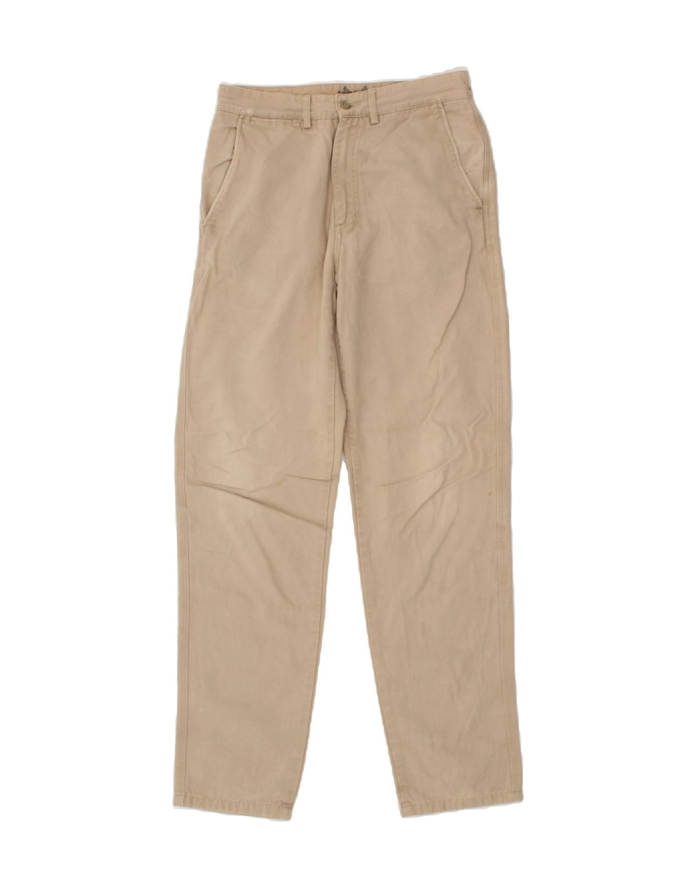 Image of AVIREX Mens Slim Chino Trousers W30 L32 Beige Cotton