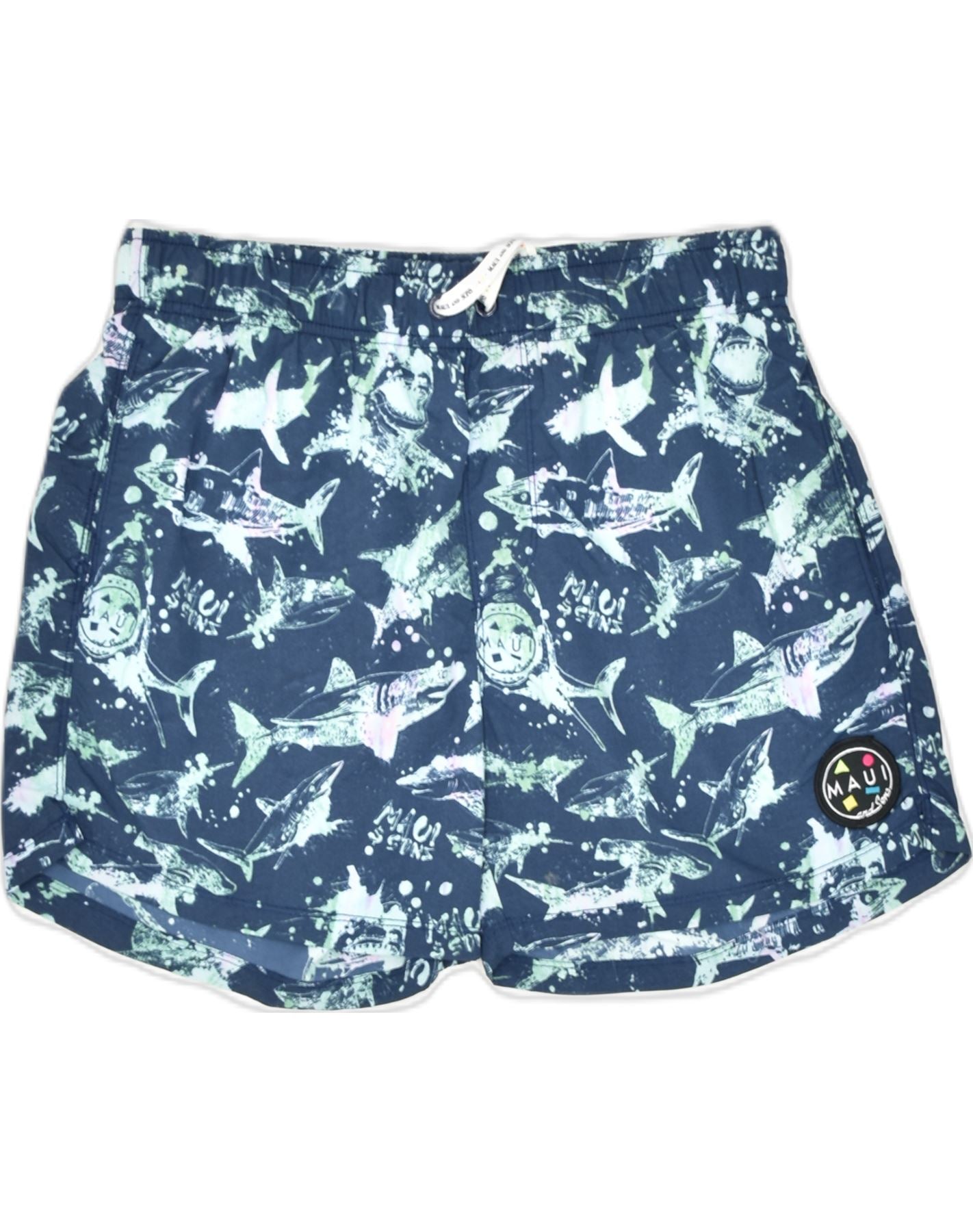 image of MAUI AND SONS Mens Swimwear Small Blue Animal Print Polyamide