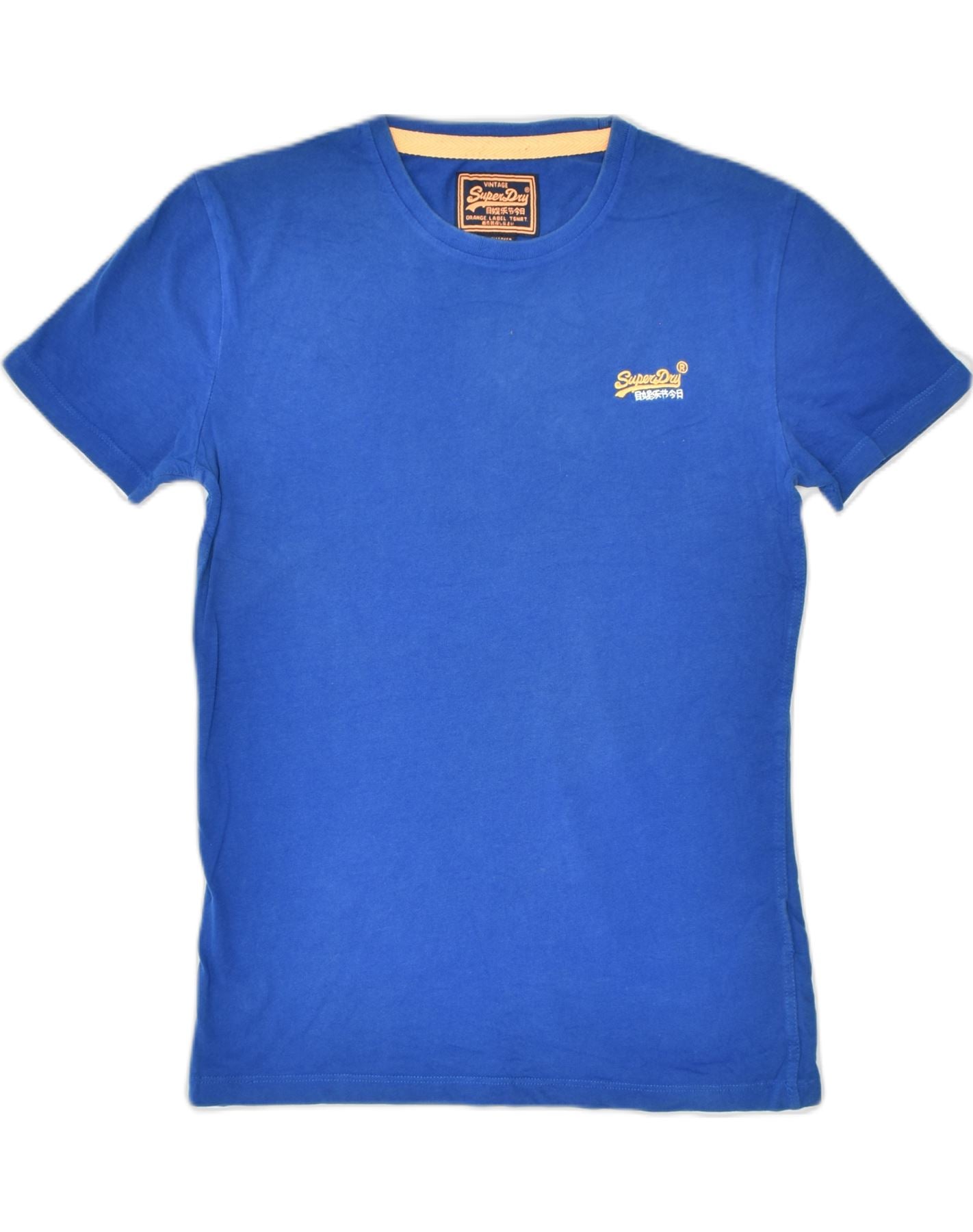 image of SUPERDRY Mens T-Shirt Top Small Blue Sports