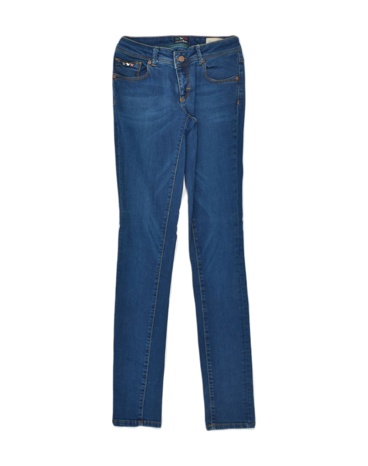 image of JEAN'S WEST Womens Skinny Jeans W28 L35 Blue Cotton