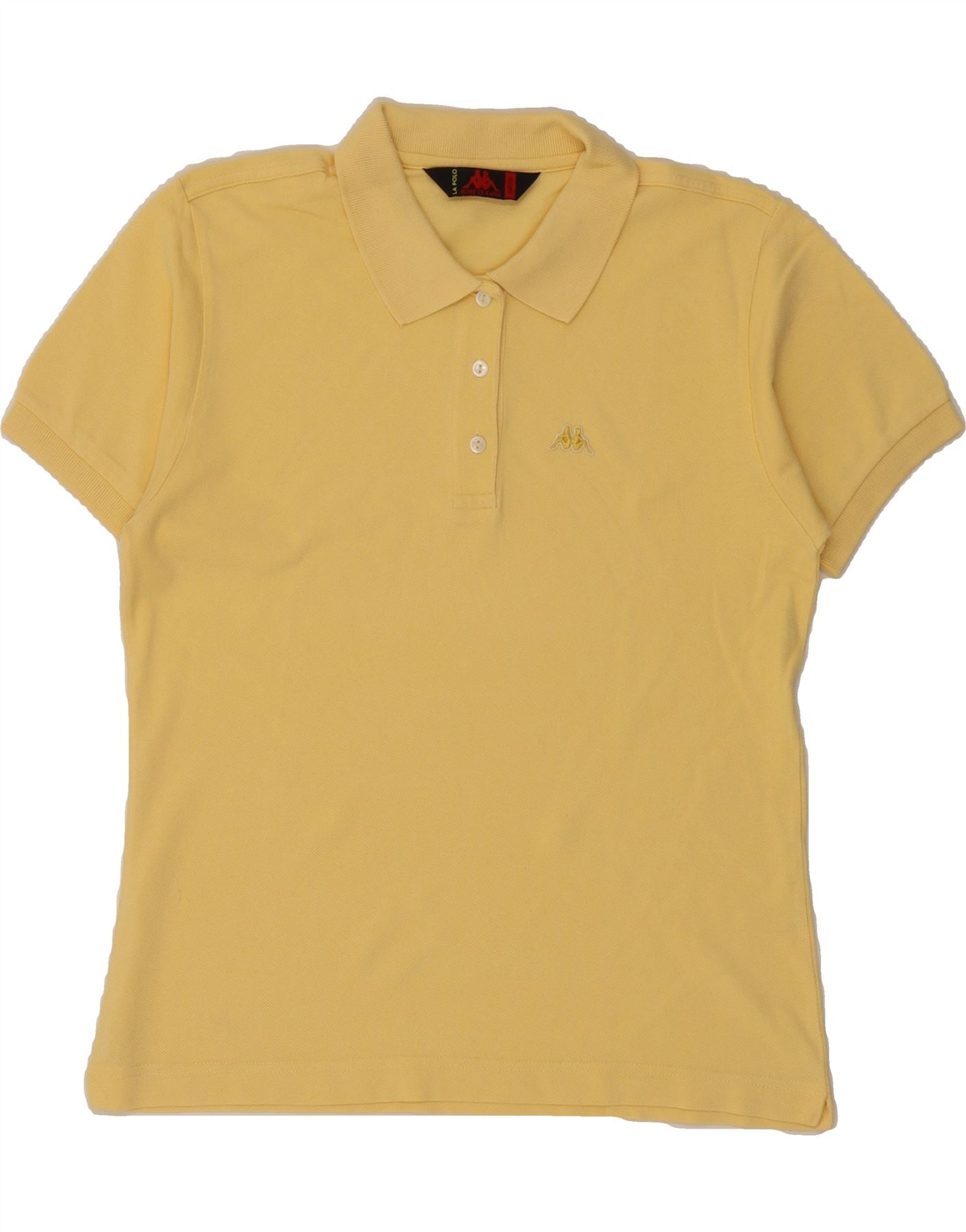 image of KAPPA Mens Polo Shirt Large Yellow