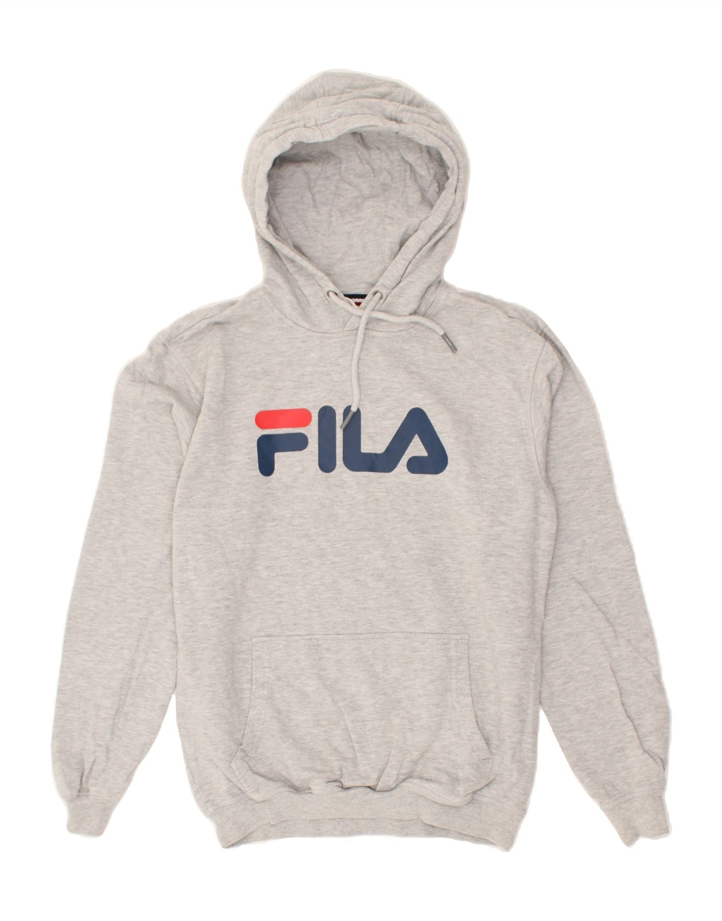 Image of FILA Mens Graphic Hoodie Jumper XS Grey