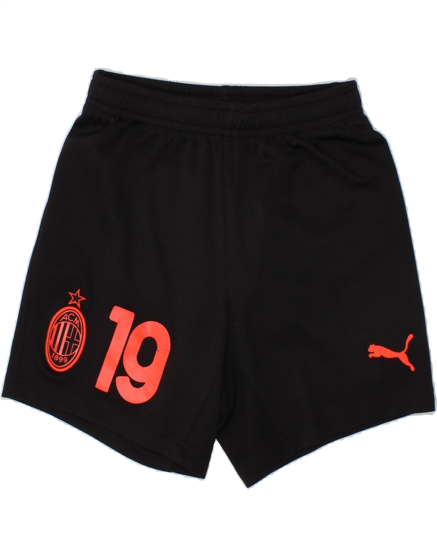 image of PUMA Boys AC Milan Graphic Sport Shorts 7-8 Years Black Polyester