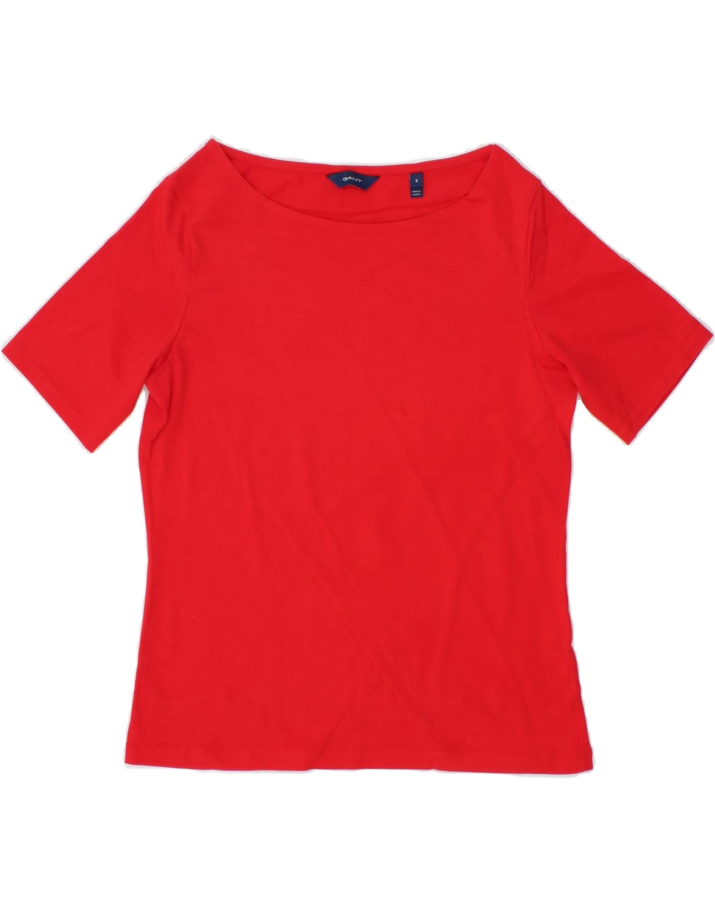 image of GANT Womens T-Shirt Top UK 10 Small Red