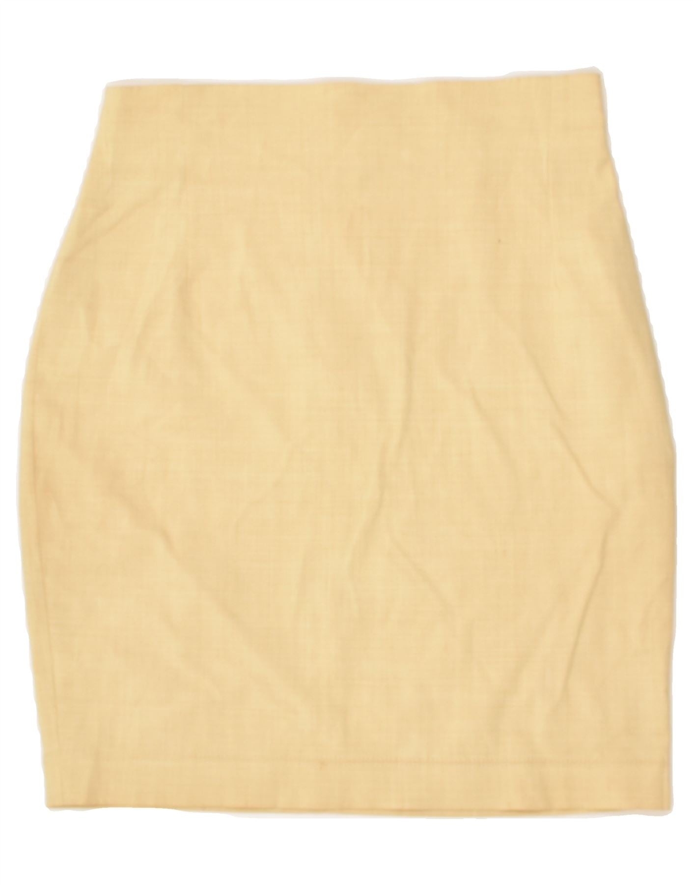 image of VINTAGE Womens Pencil Skirt Medium W26  Beige Viscose