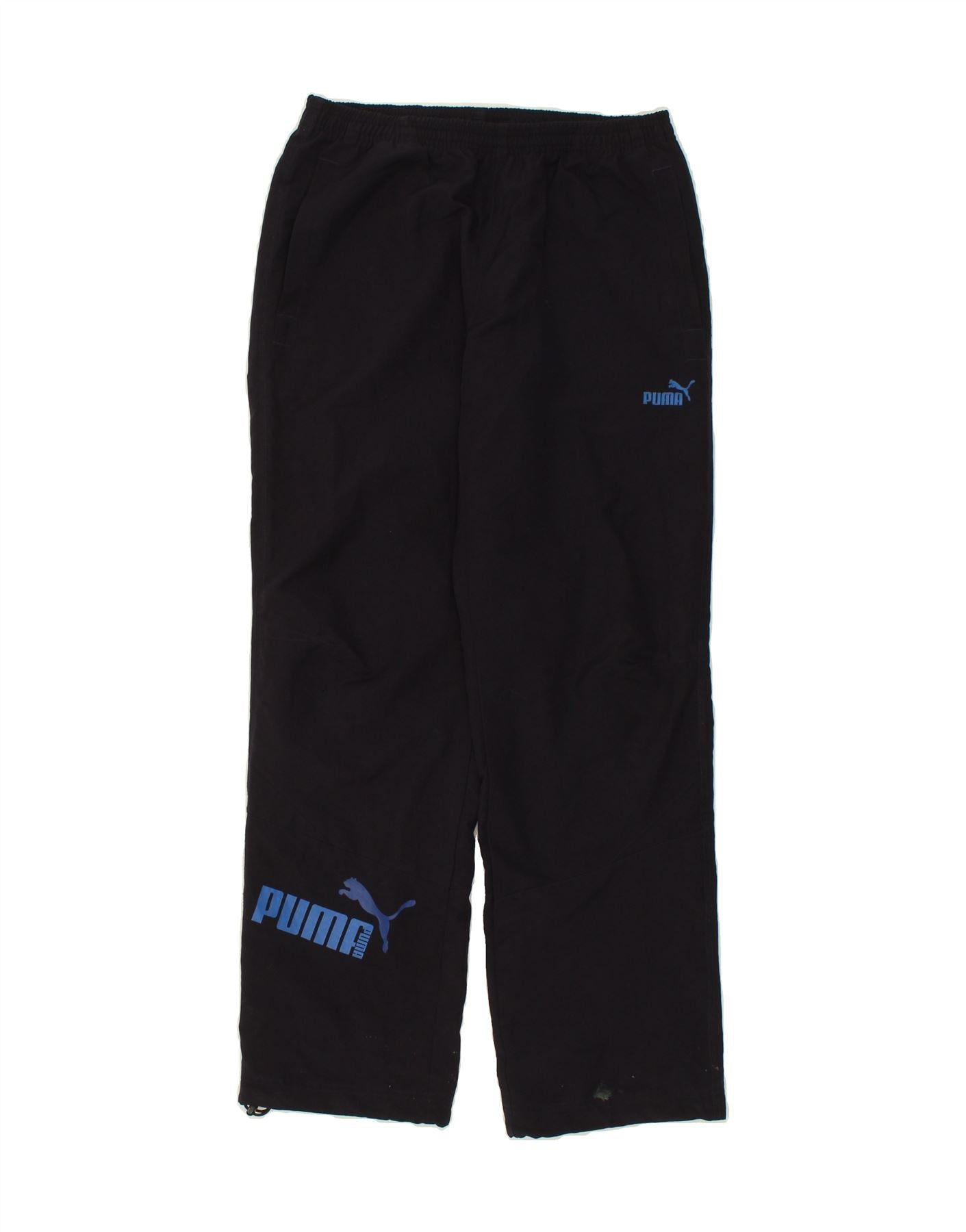 Image of PUMA Mens Graphic Tracksuit Trousers Medium Navy Blue